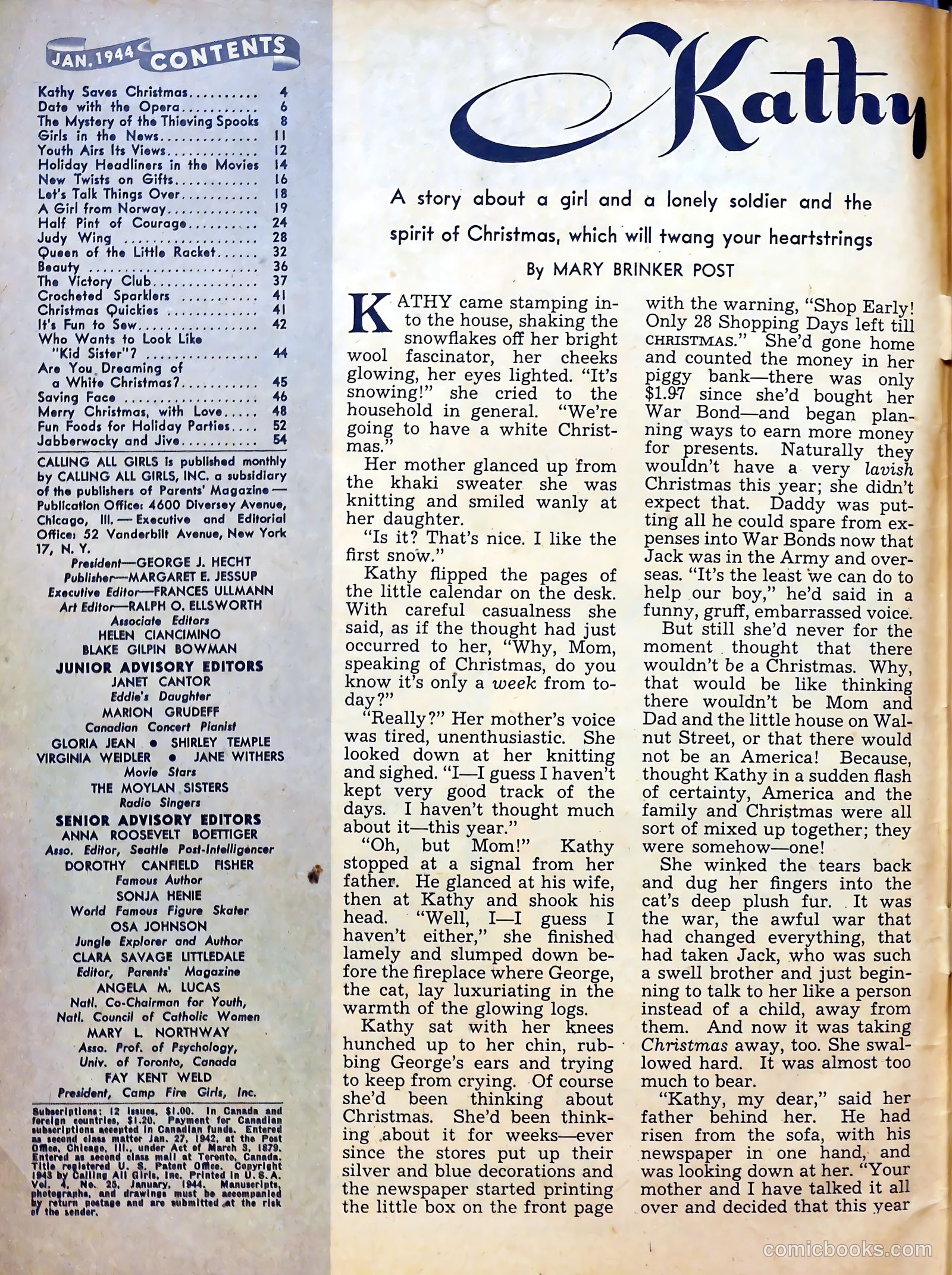 Calling All Girls #25 (1956) — page 4 of 60