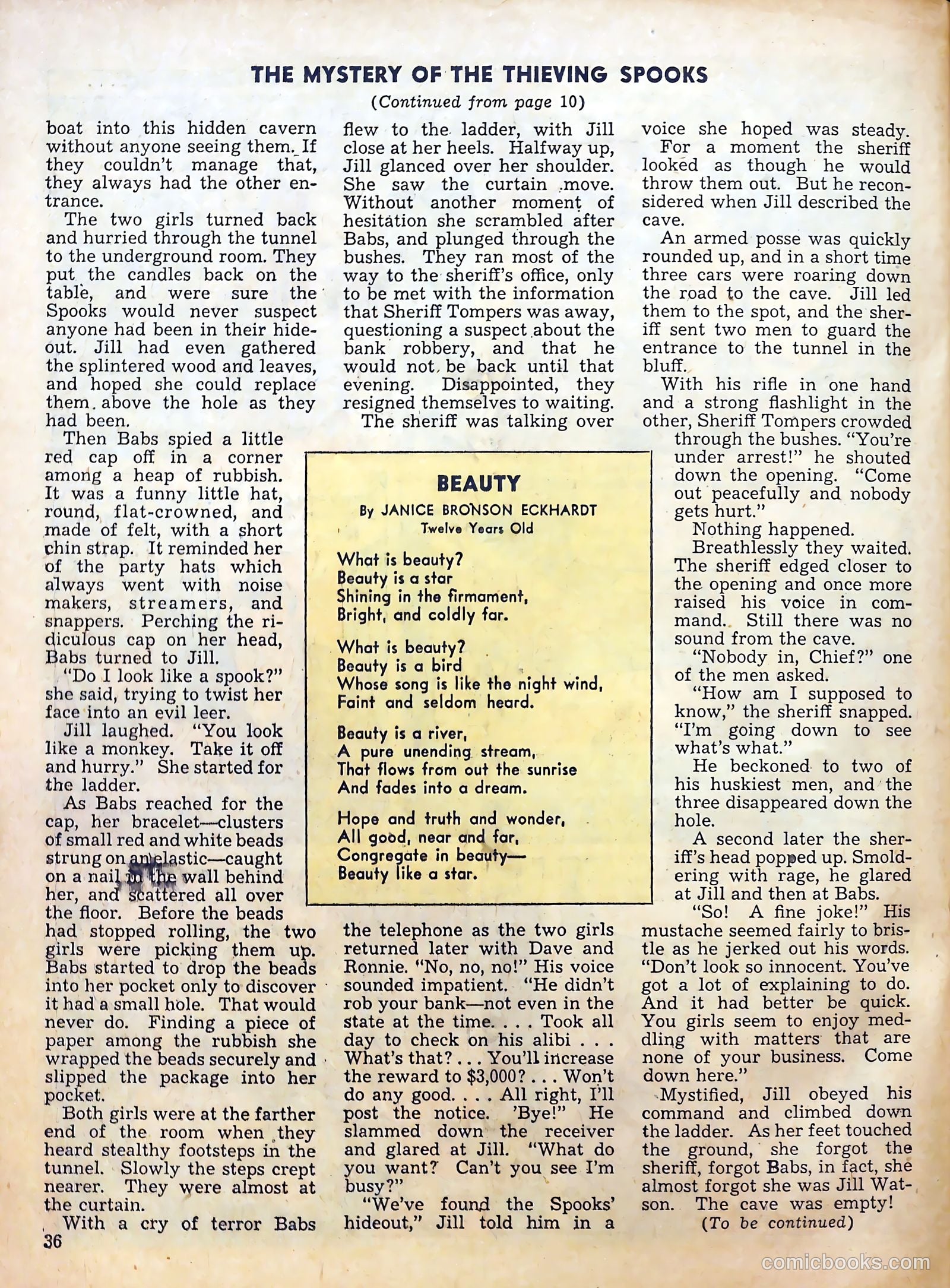 Calling All Girls #25 (1956) — page 36 of 60
