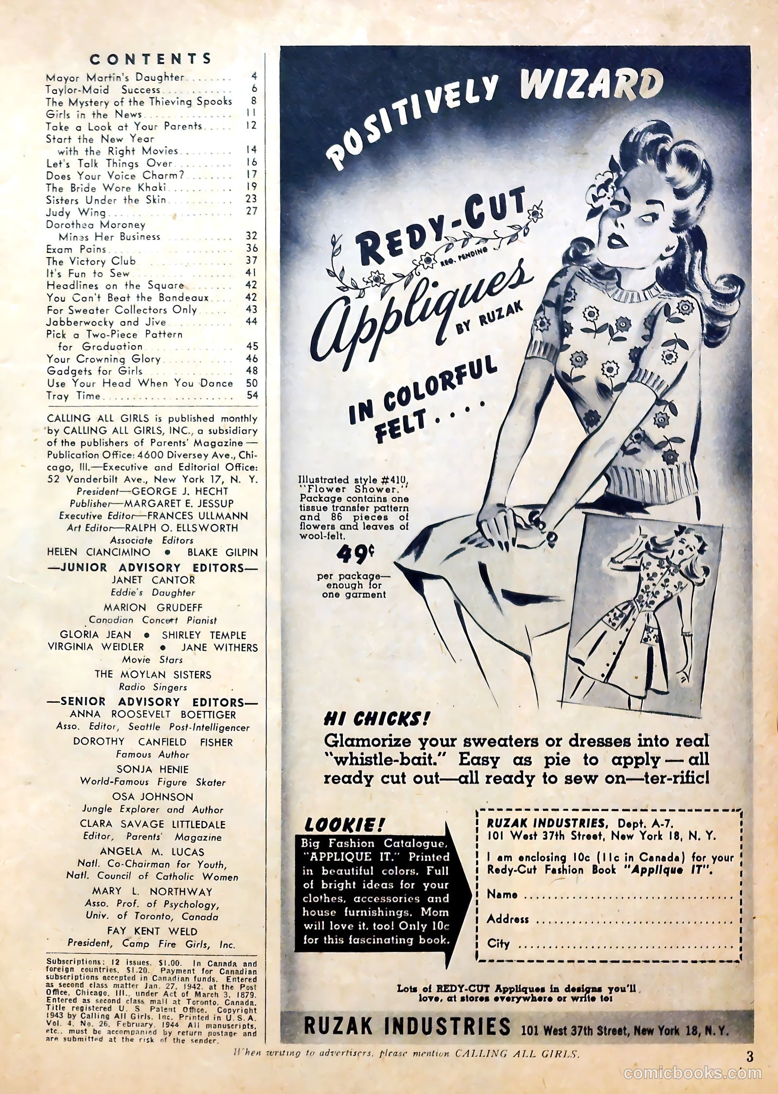 Calling All Girls #26 (1956) — page 3 of 60