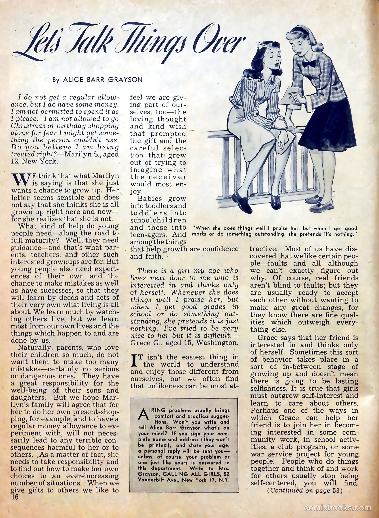 Calling All Girls #26 (1956) — page 16 of 60