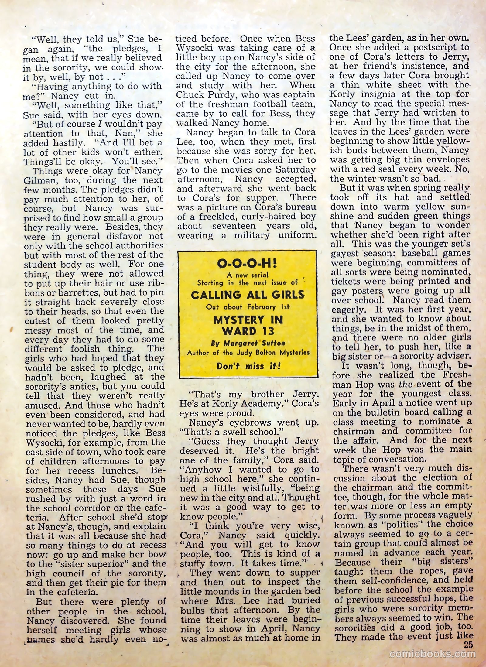 Calling All Girls #26 (1956) — page 25 of 60