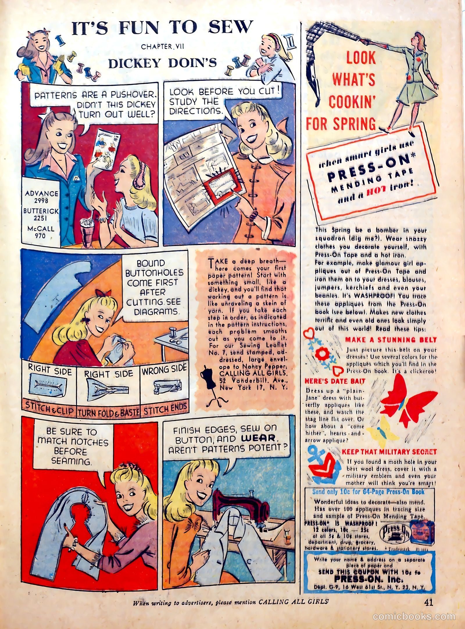 Calling All Girls #28 (1957) — page 41 of 60