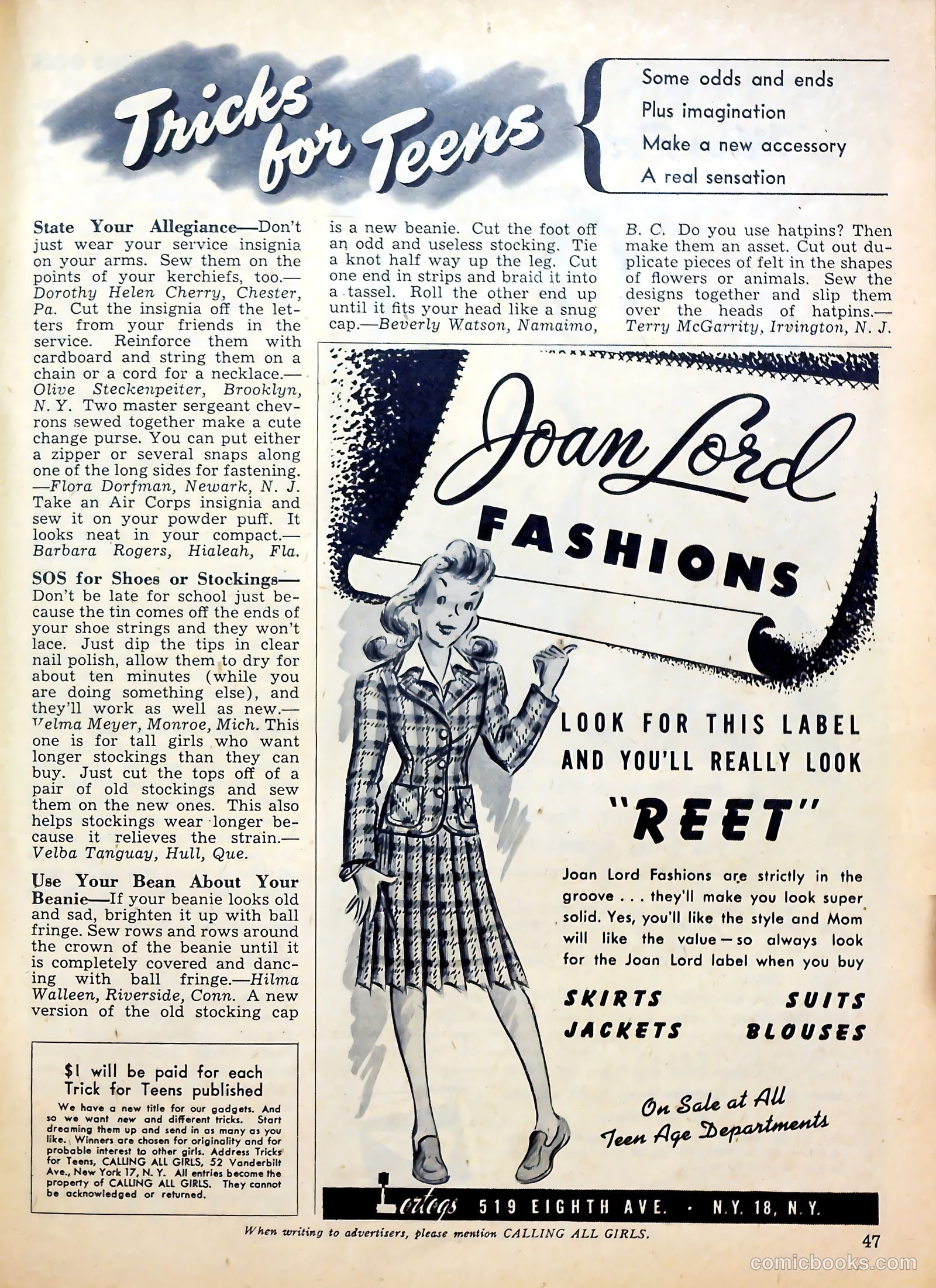 Calling All Girls #28 (1957) — page 47 of 60