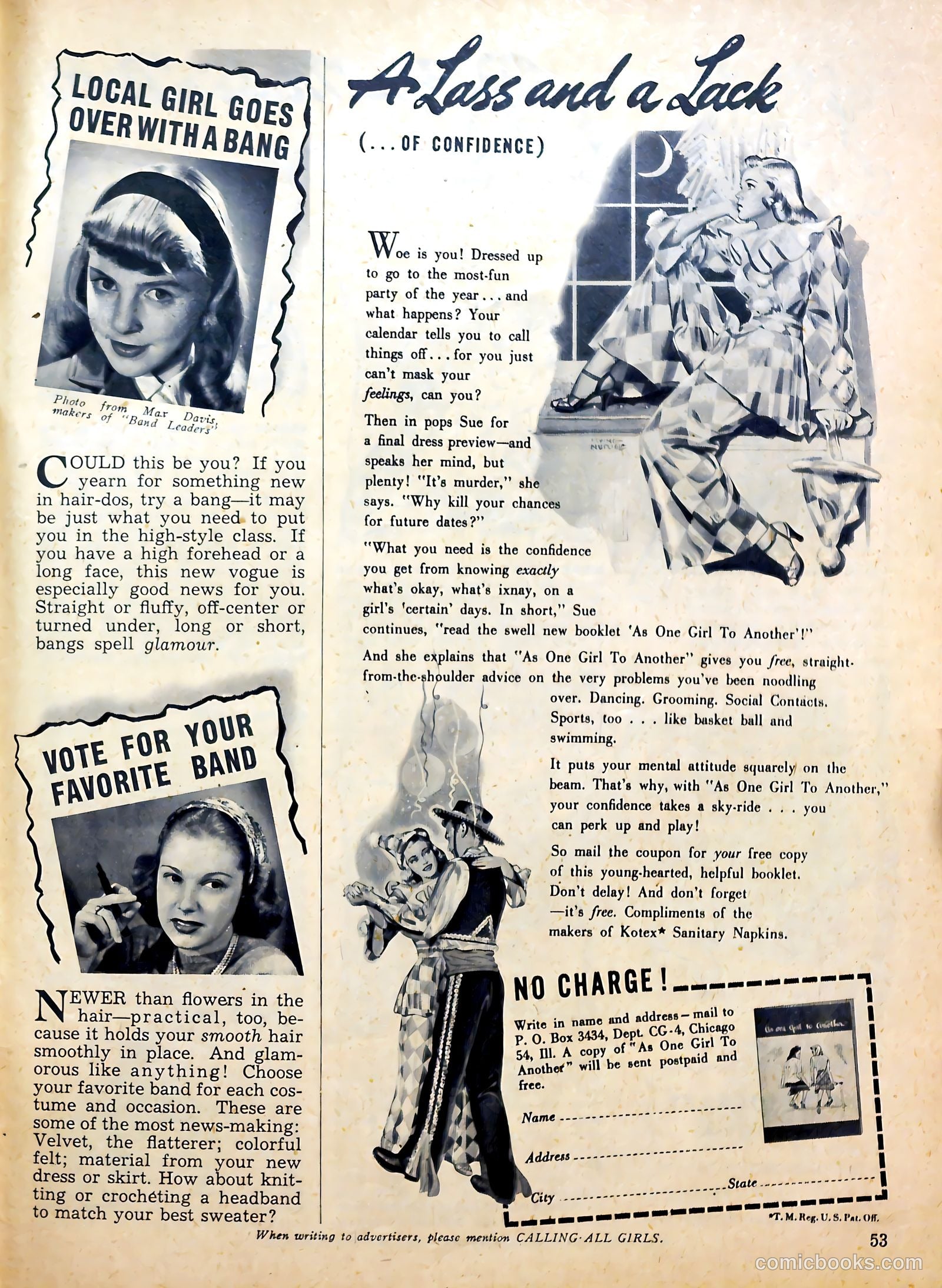 Calling All Girls #28 (1957) — page 53 of 60