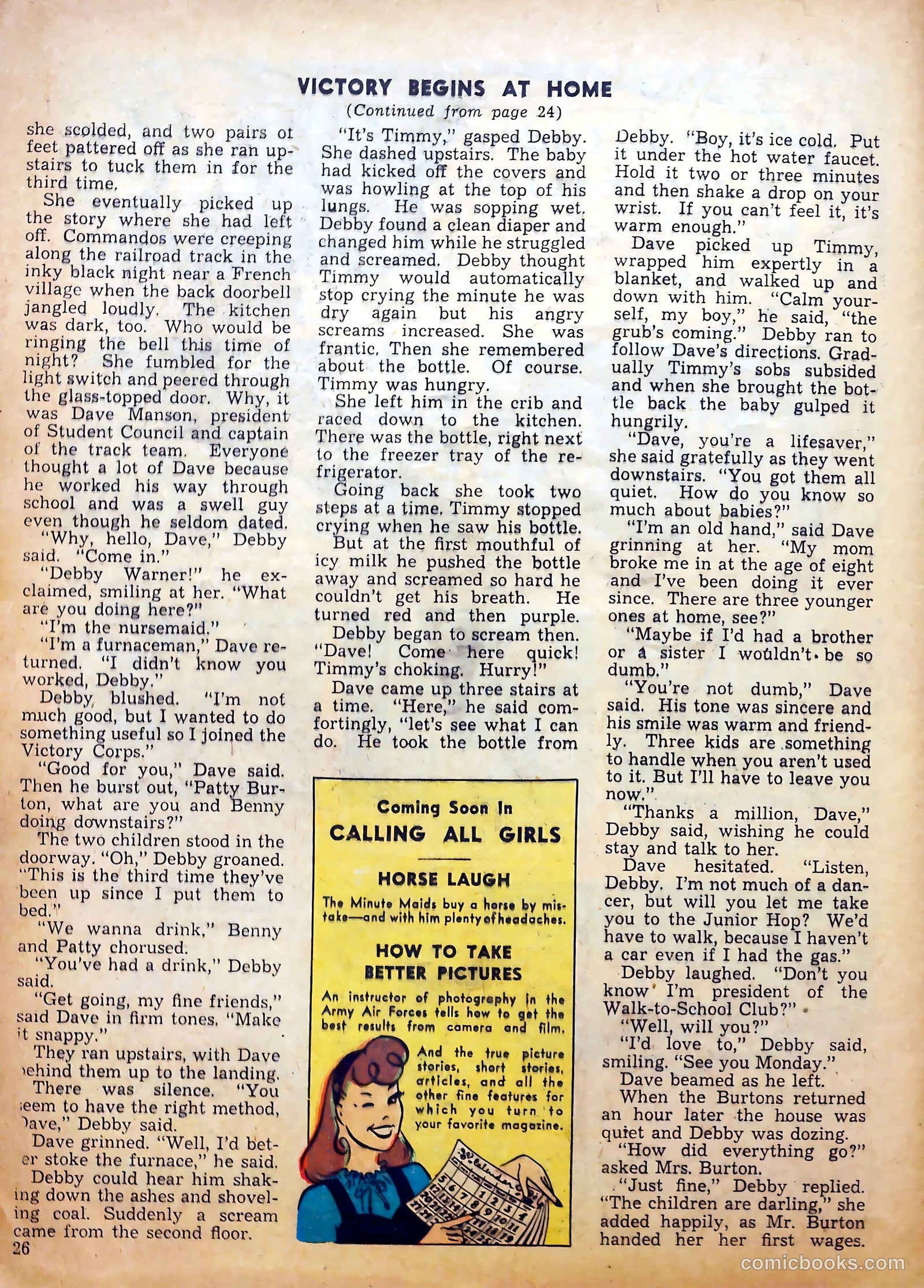 Calling All Girls #29 (1957) — page 26 of 62