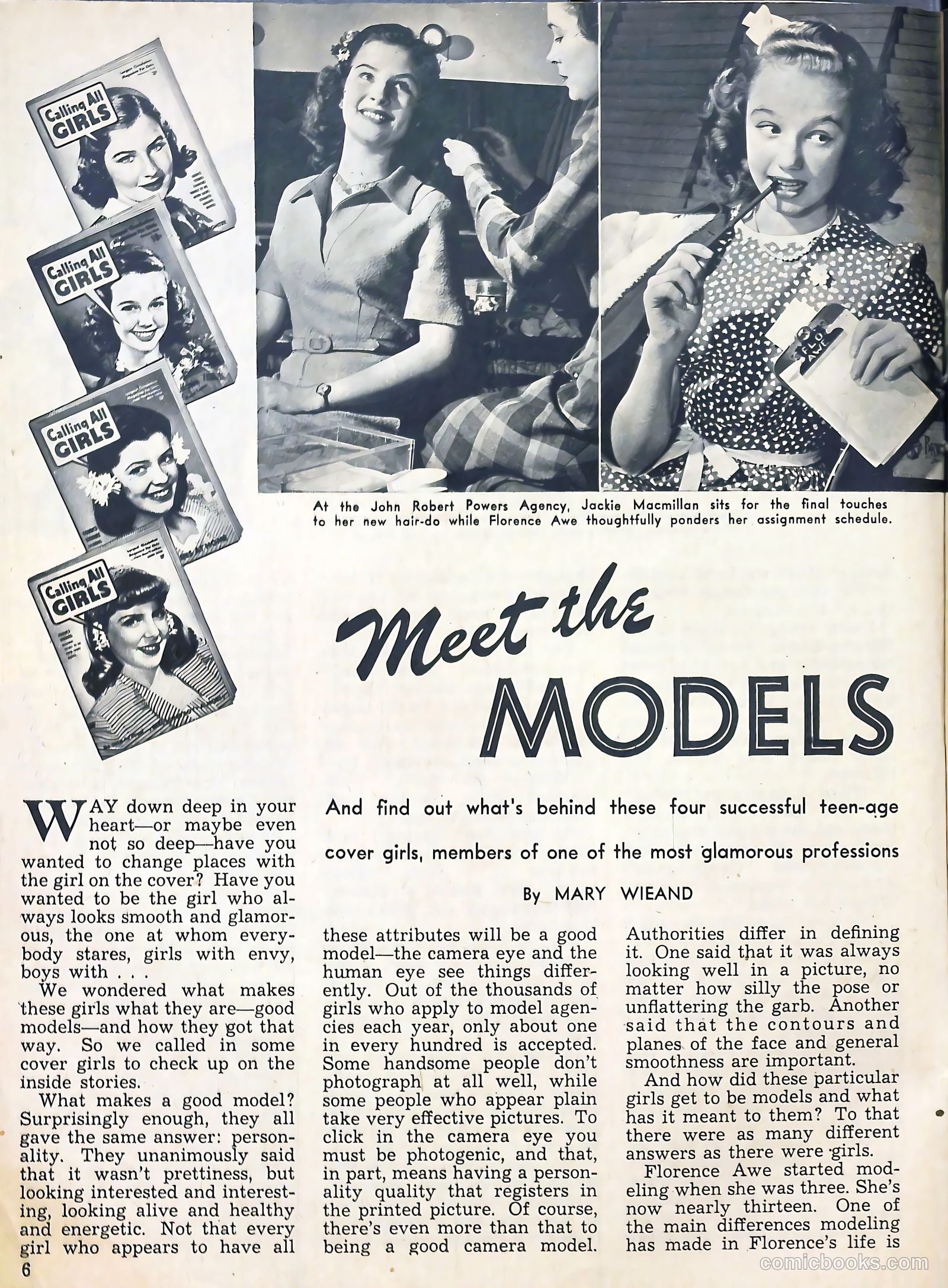 Calling All Girls #30 (1957) — page 6 of 68