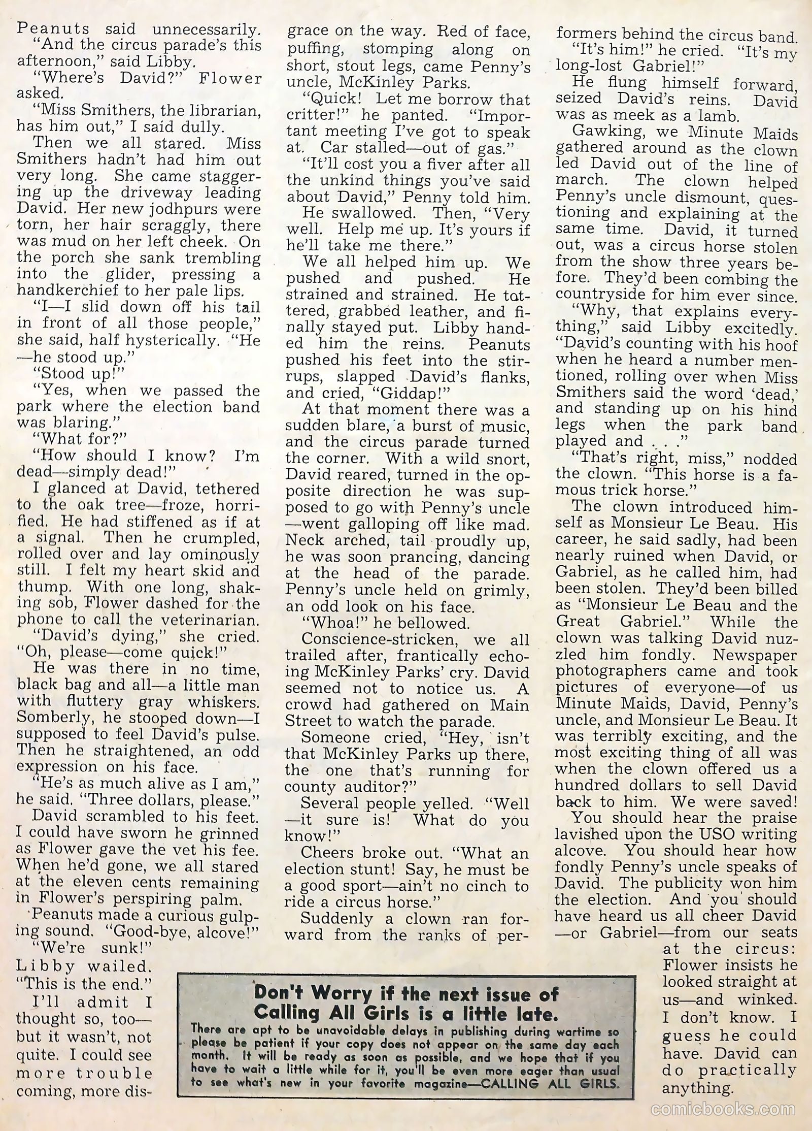 Calling All Girls #30 (1957) — page 66 of 68