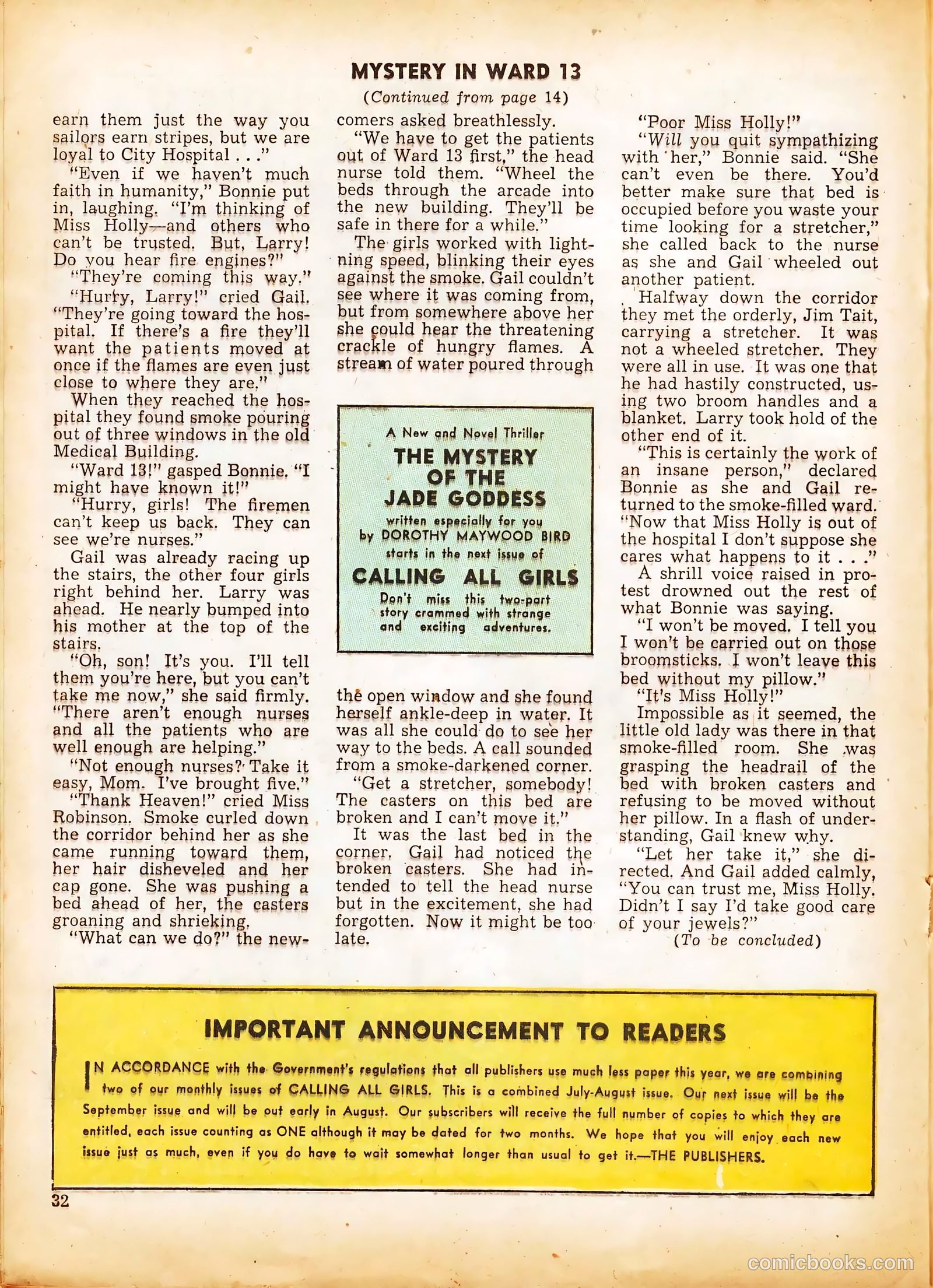 Calling All Girls #31 (1944) — page 32 of 60