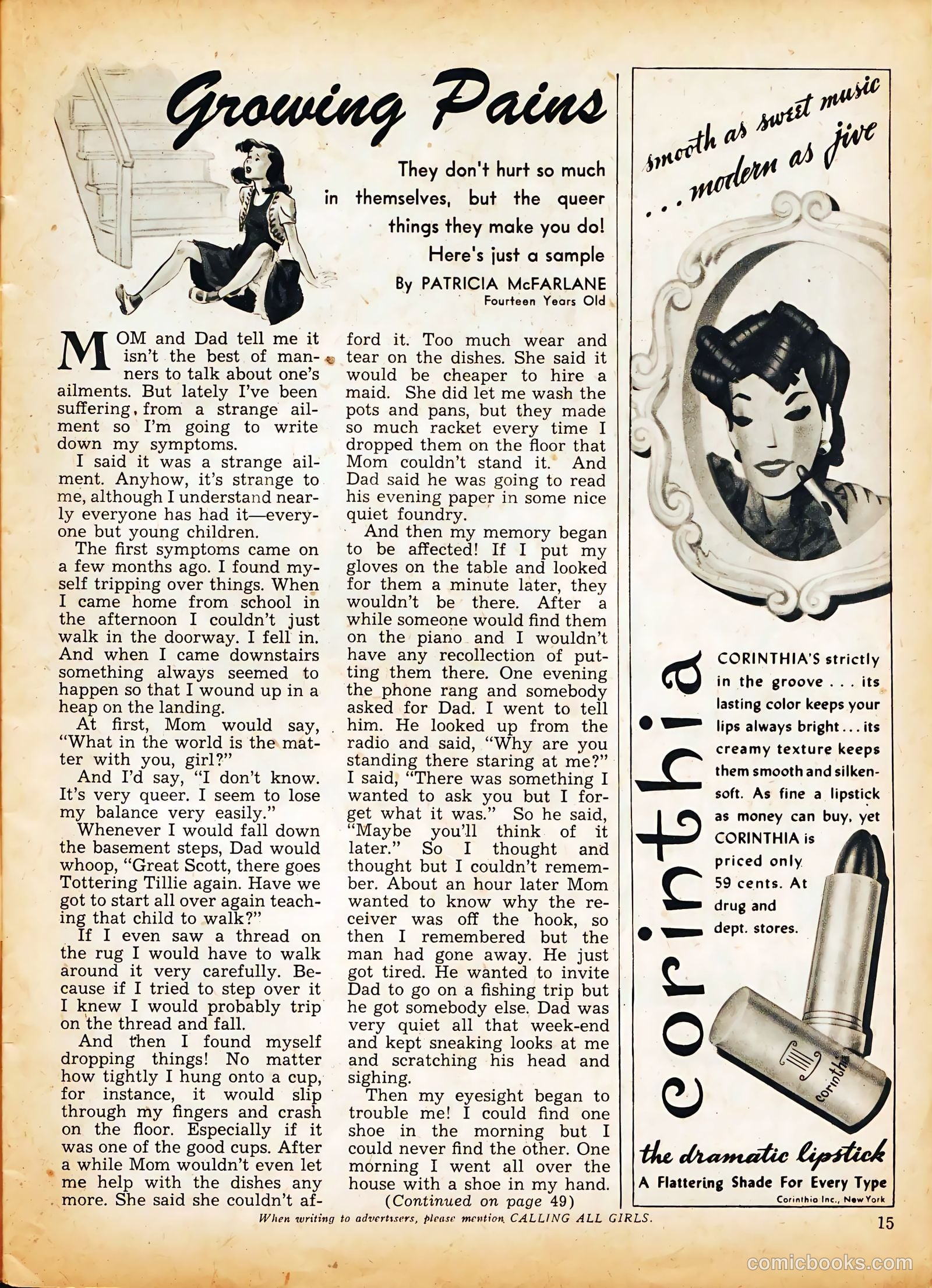 Calling All Girls #31 (1957) — page 15 of 60
