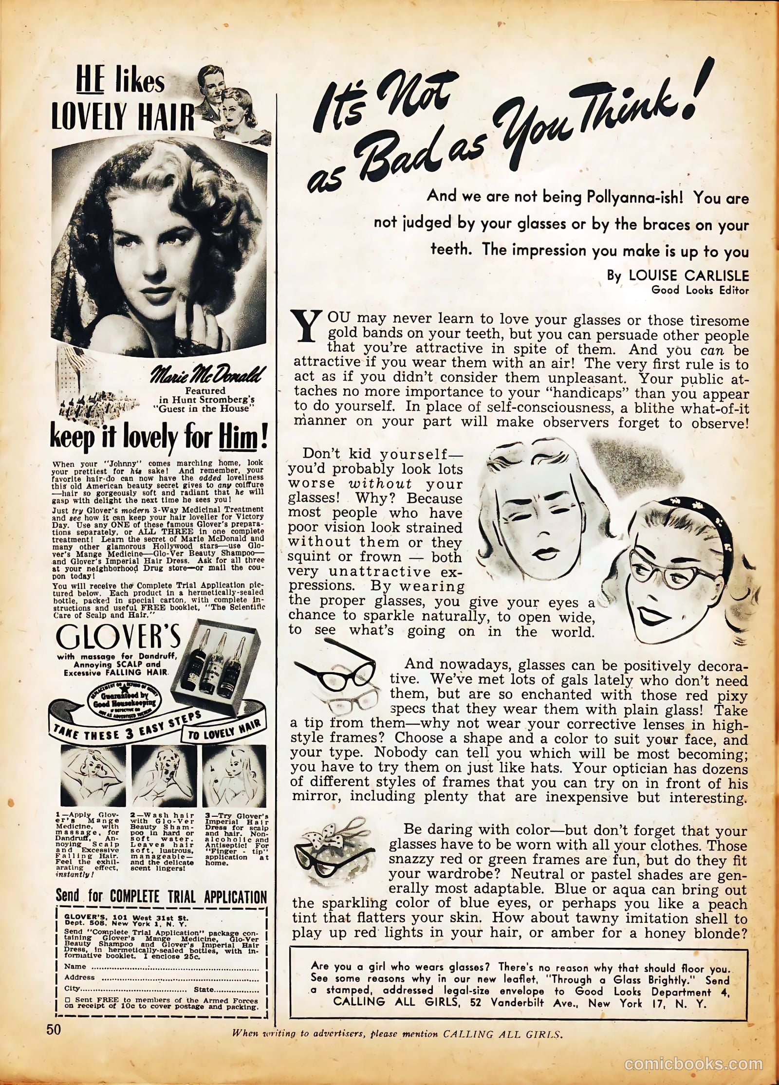 Calling All Girls #31 (1957) — page 50 of 60