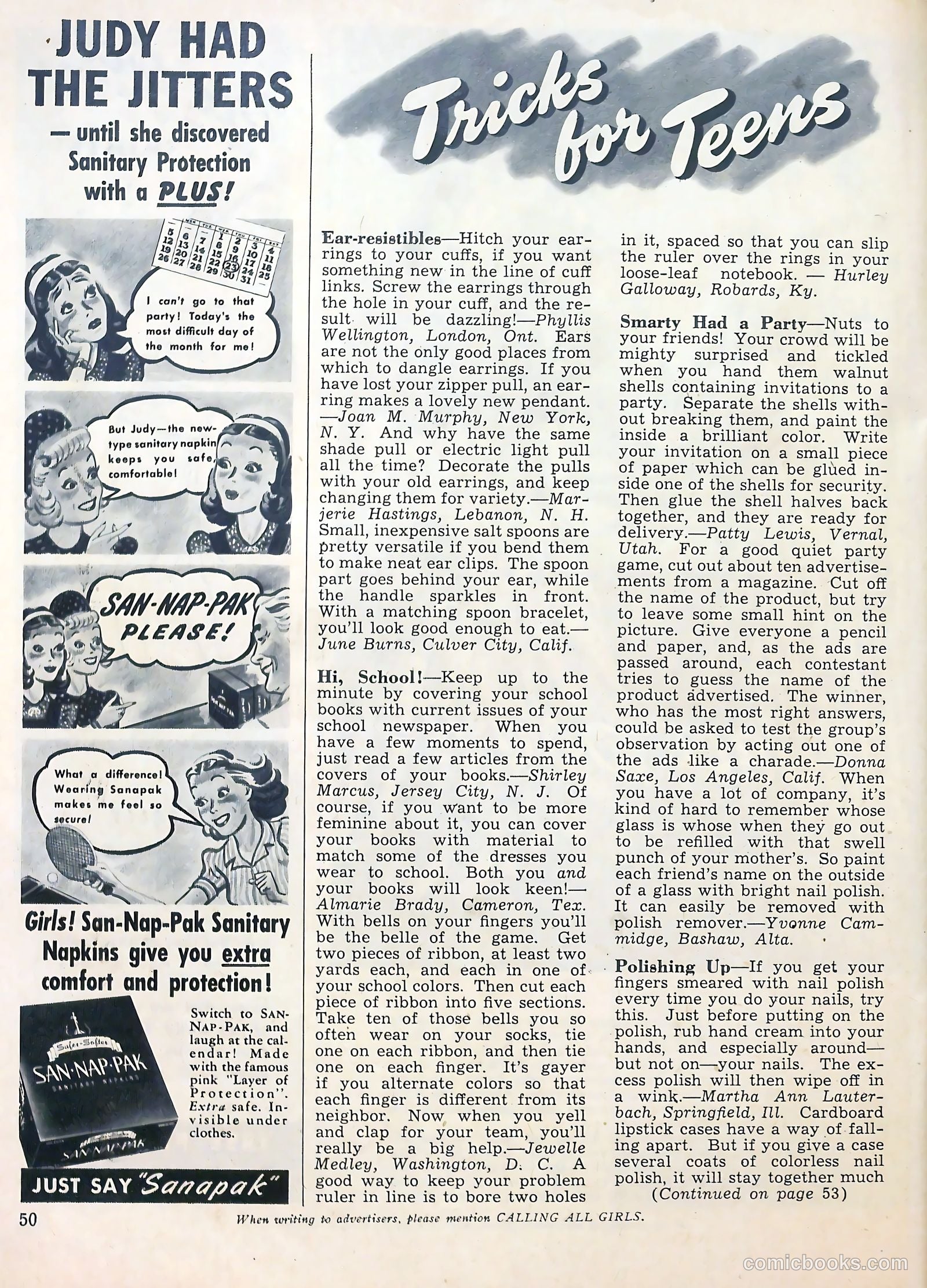 Calling All Girls #33 (1957) — page 52 of 70