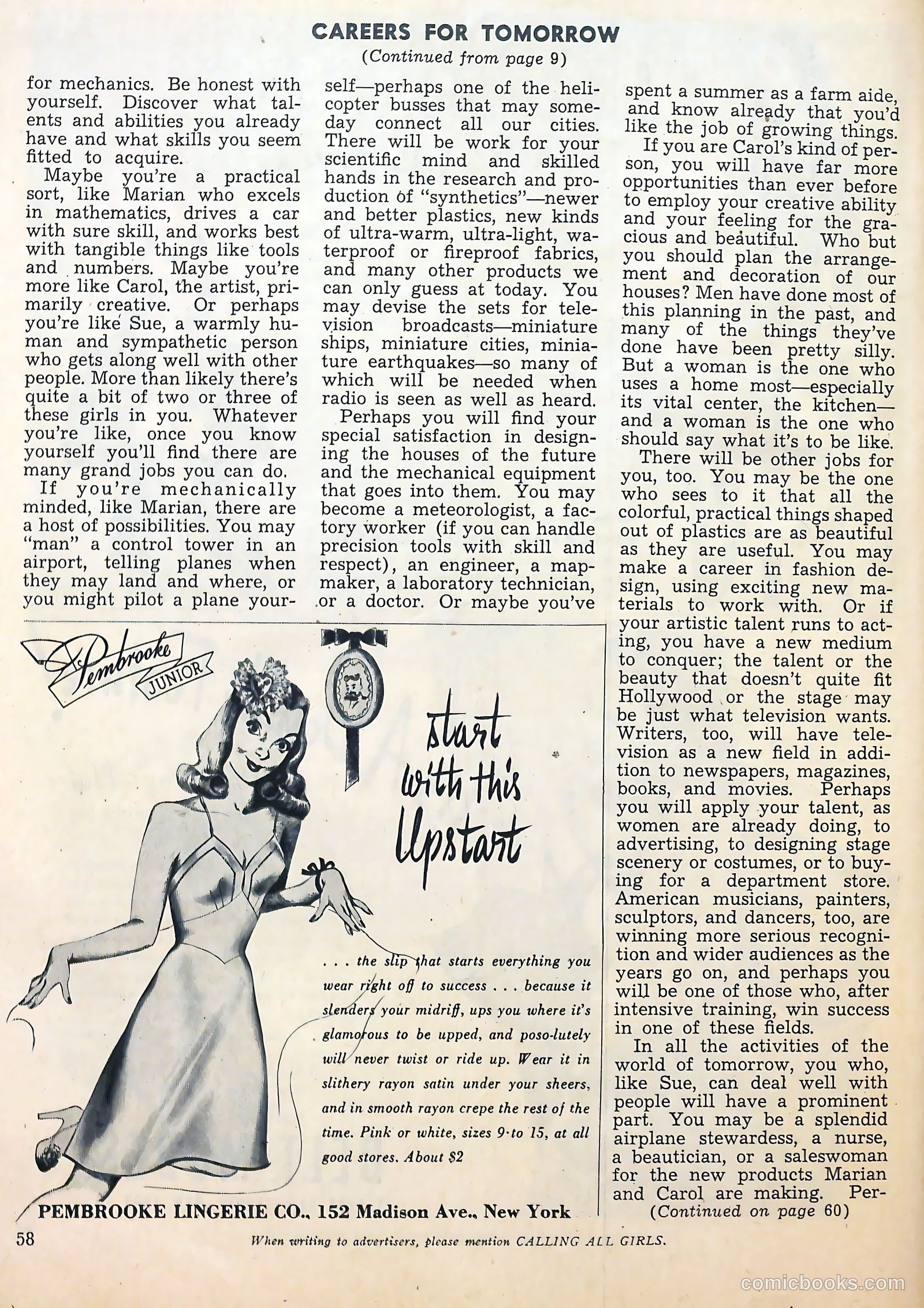 Calling All Girls #33 (1957) — page 60 of 70