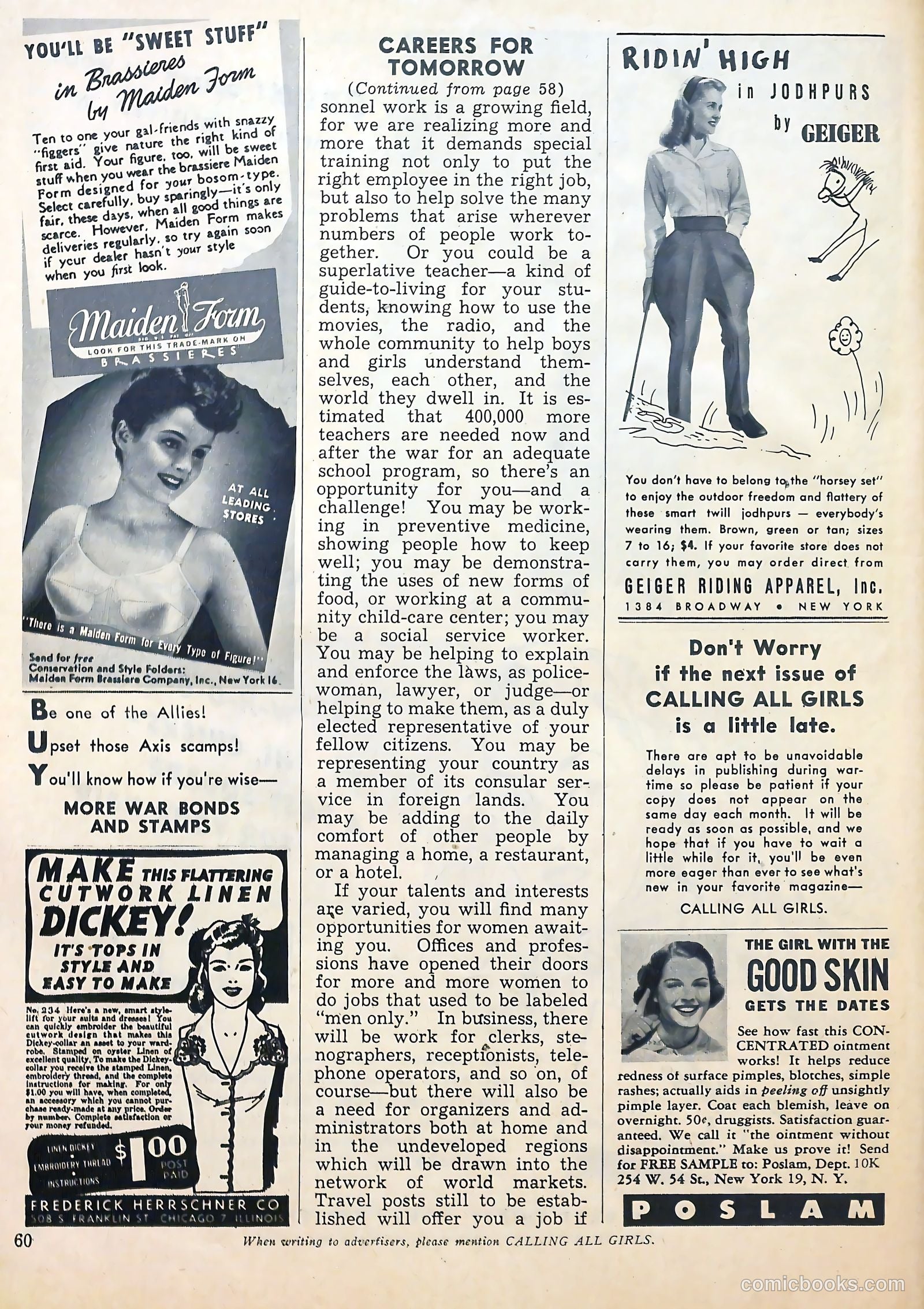 Calling All Girls #33 (1957) — page 62 of 70
