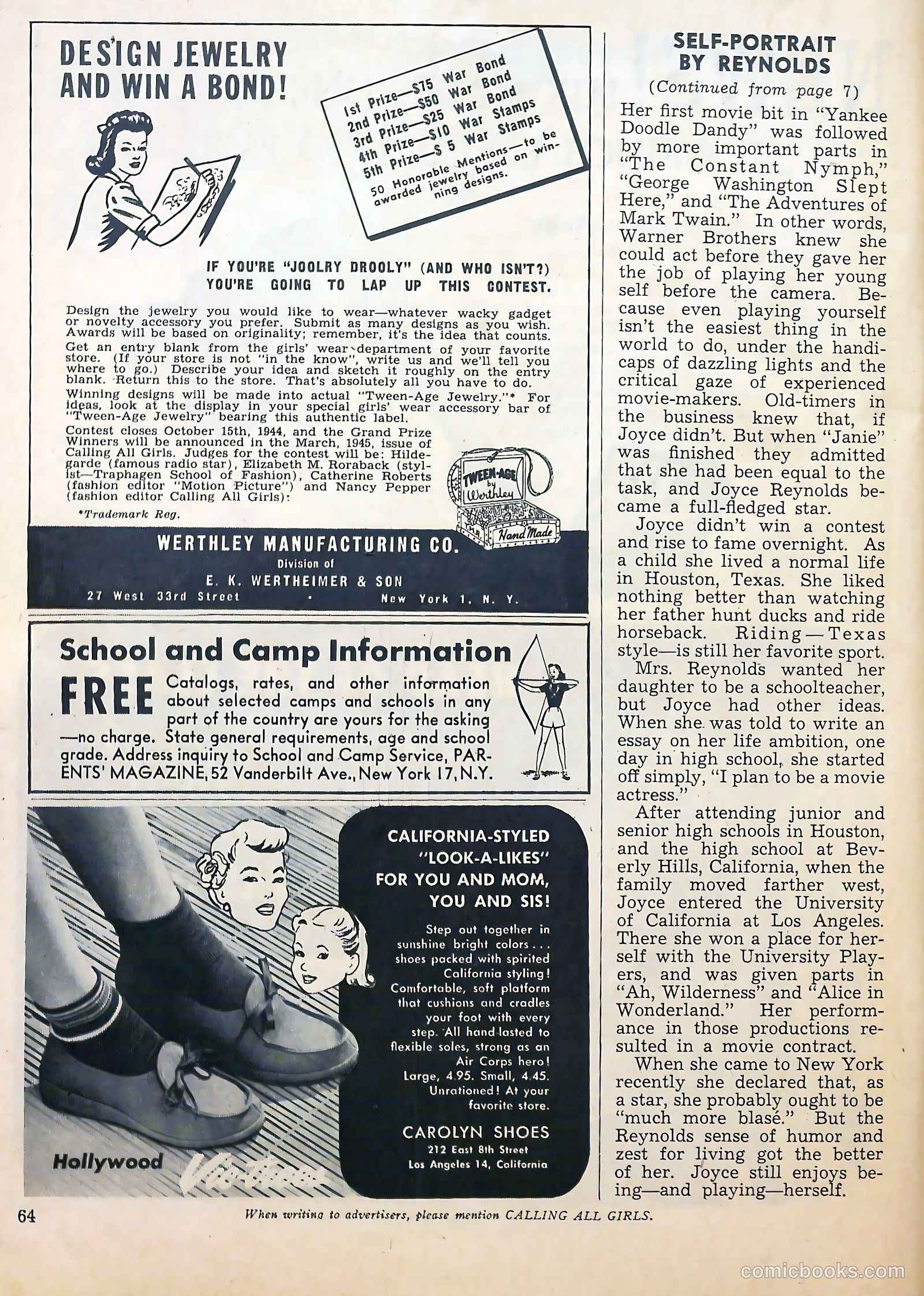 Calling All Girls #33 (1957) — page 66 of 70