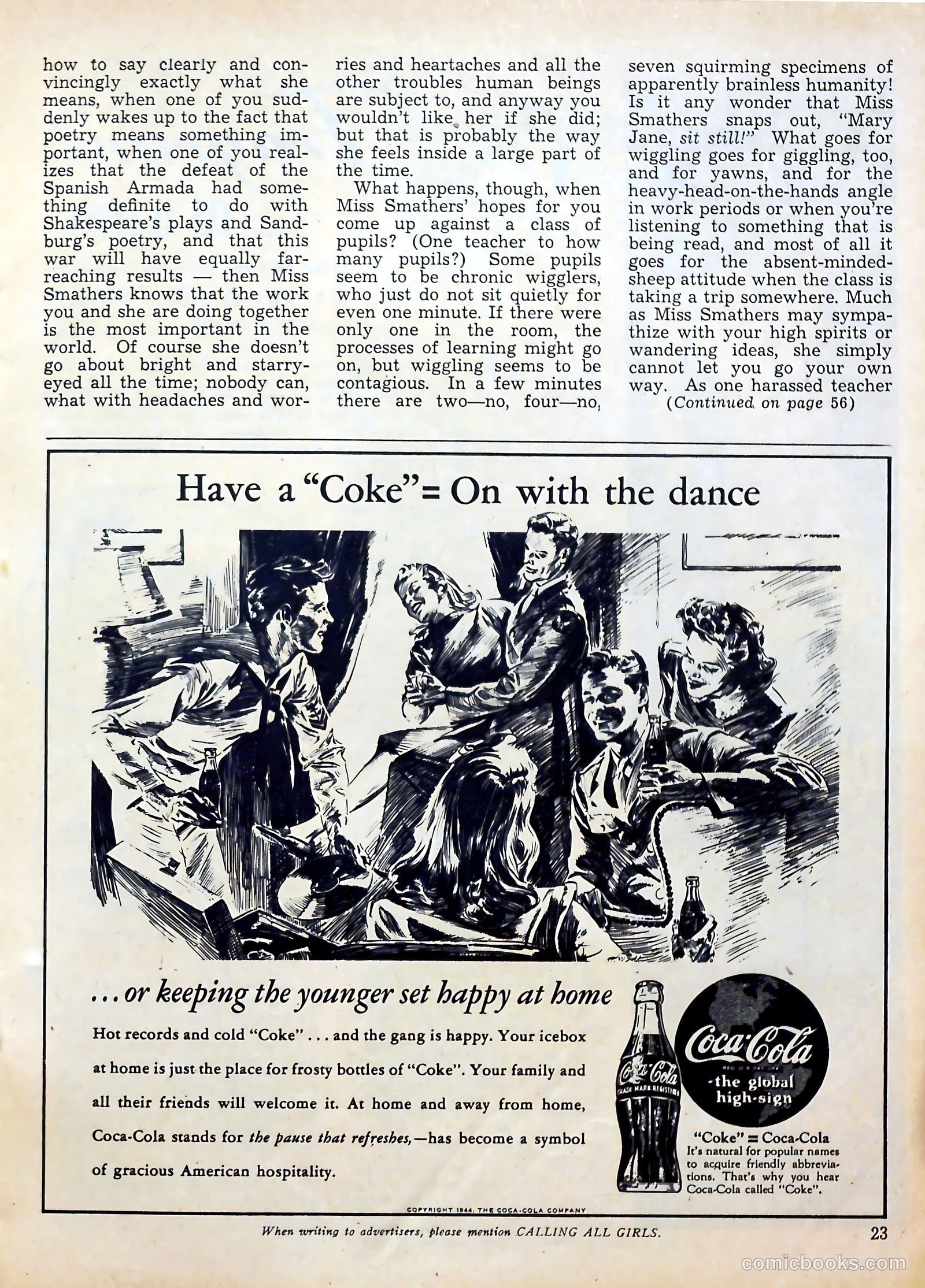 Calling All Girls #34 (1957) — page 23 of 68