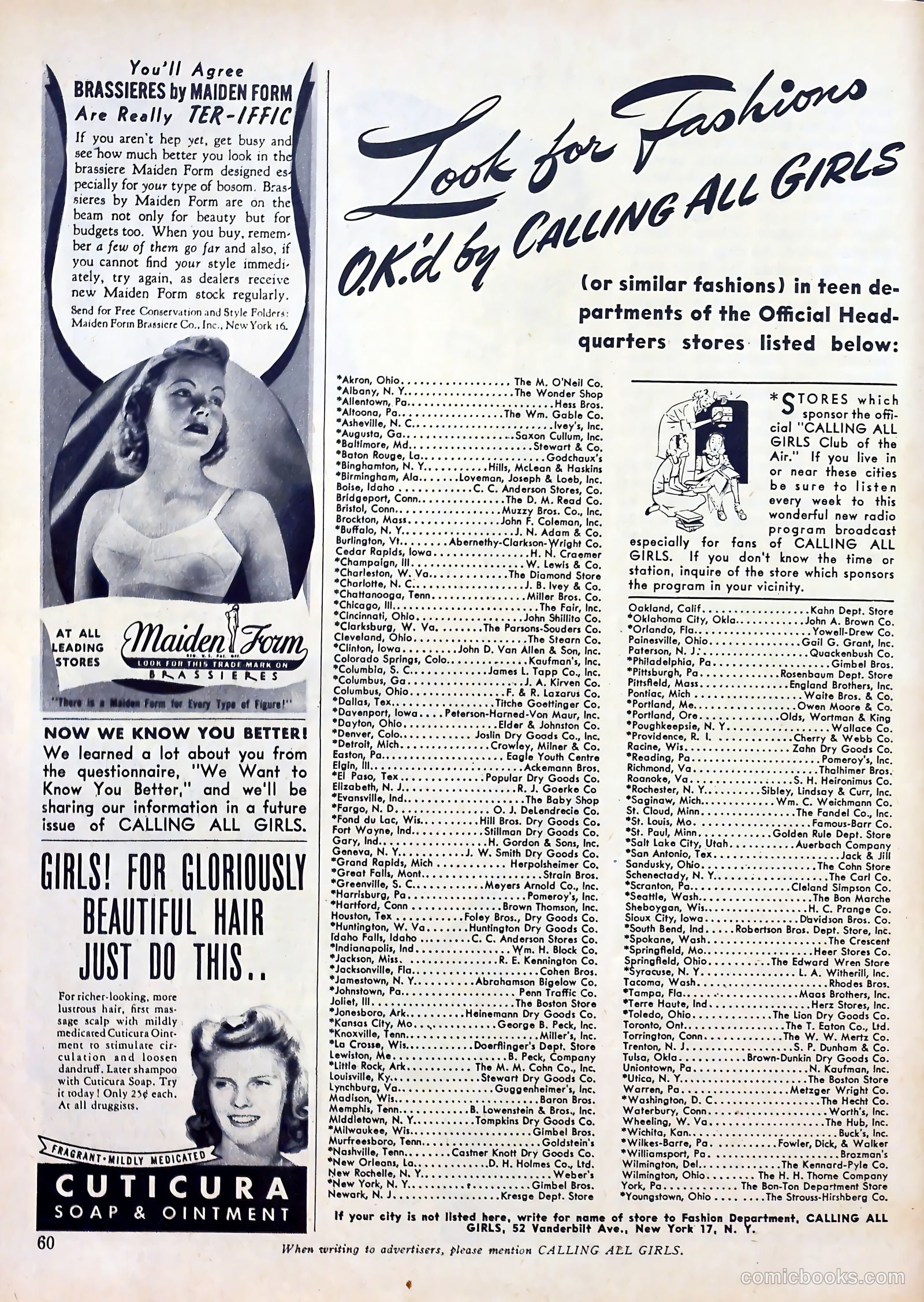 Calling All Girls #34 (1957) — page 60 of 68