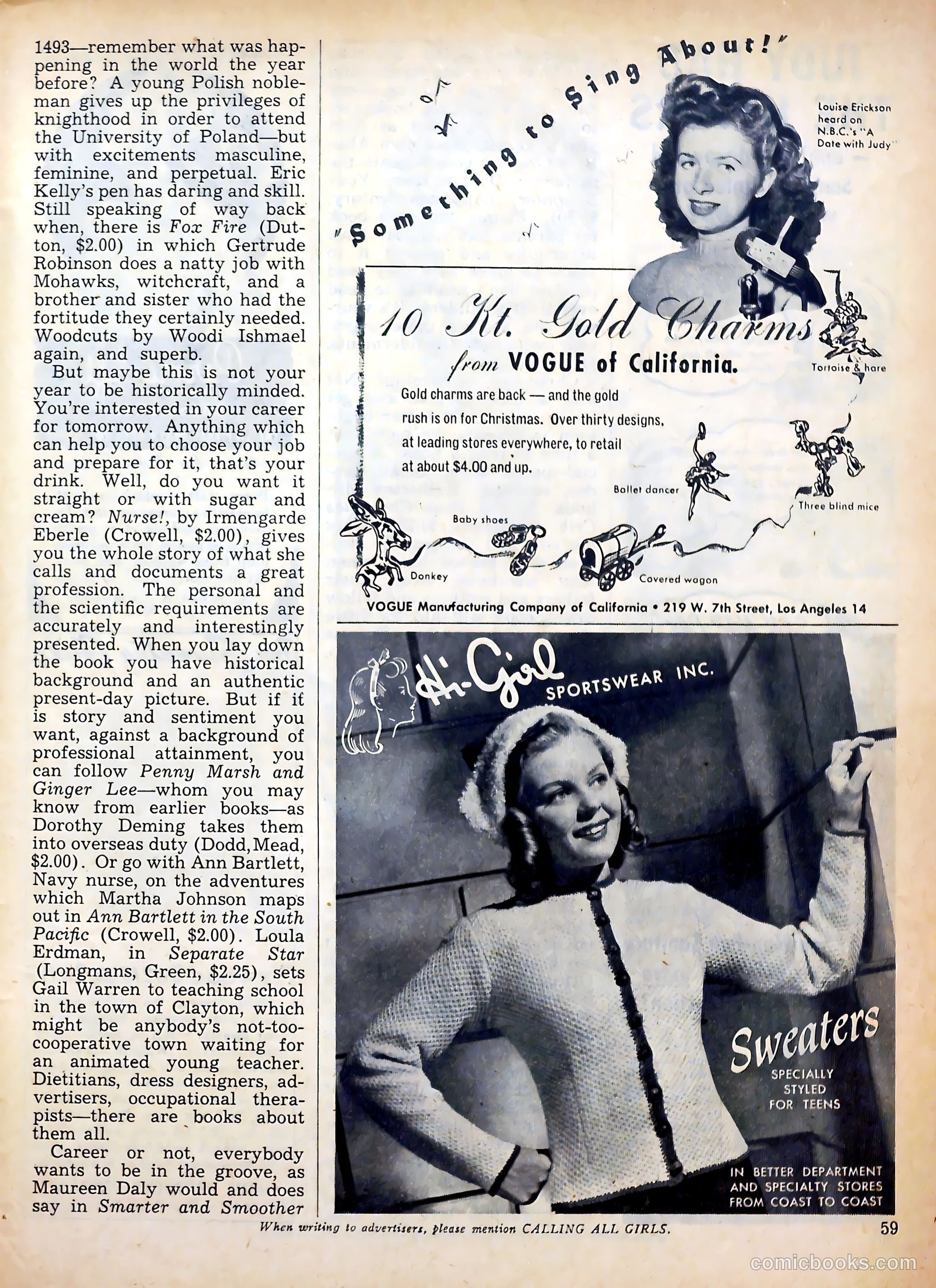 Calling All Girls #35 (1957) — page 59 of 68