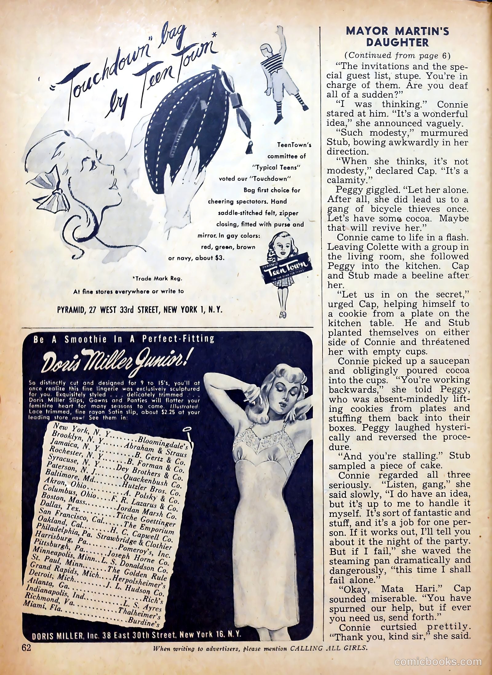 Calling All Girls #35 (1957) — page 62 of 68