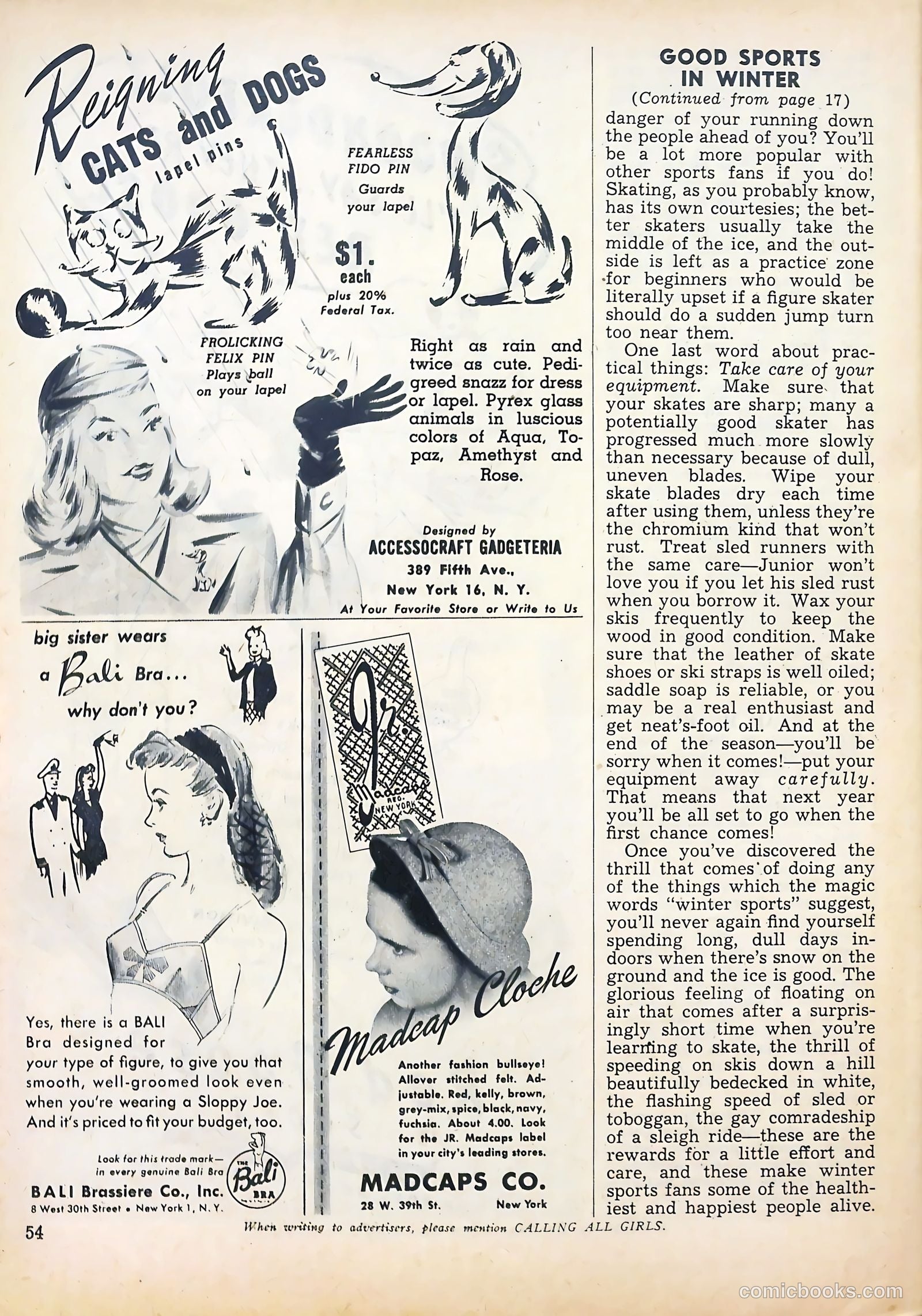 Calling All Girls #36 (1957) — page 54 of 68