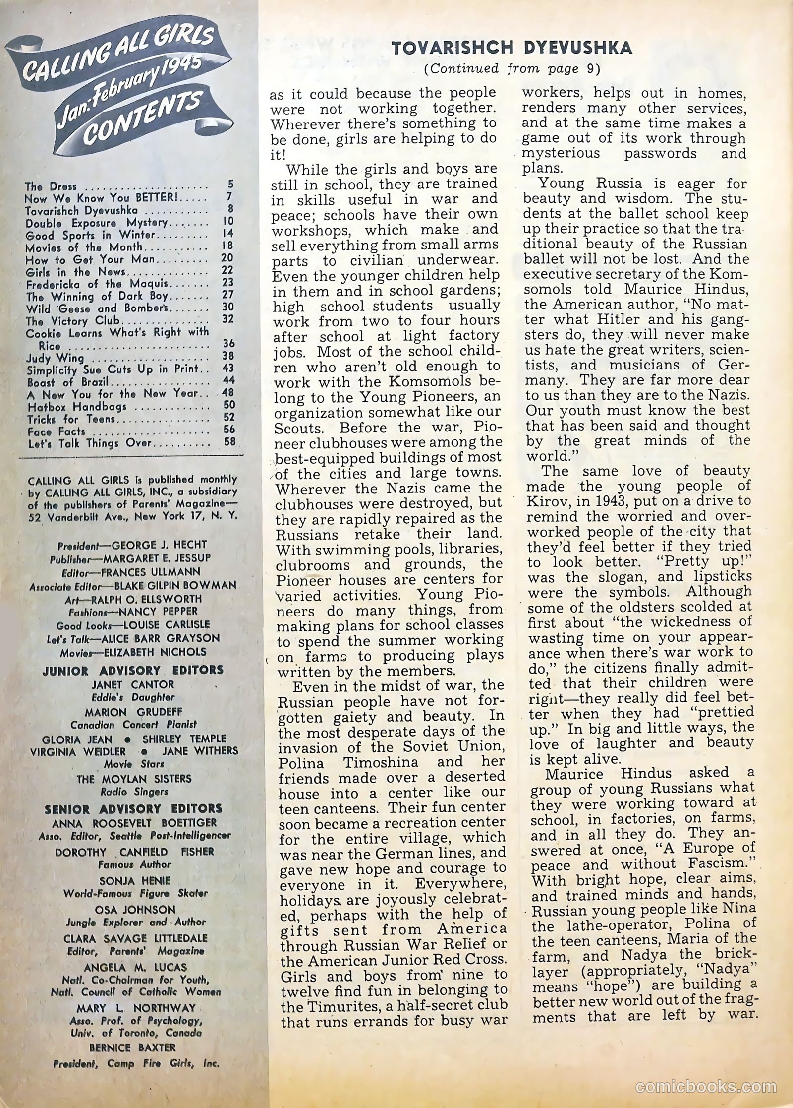 Calling All Girls #36 (1957) — page 66 of 68