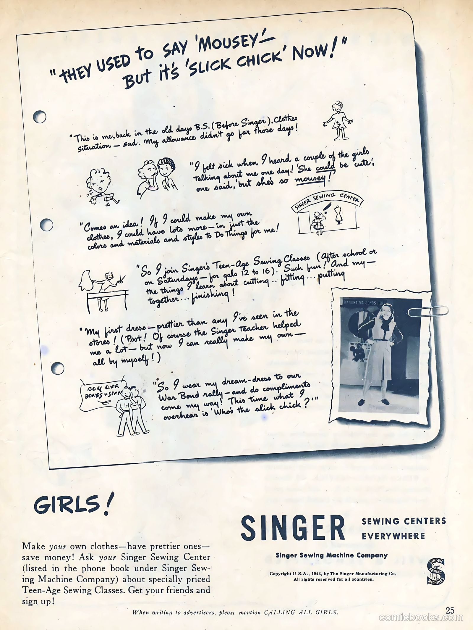 Calling All Girls #37 (1945) — page 25 of 74