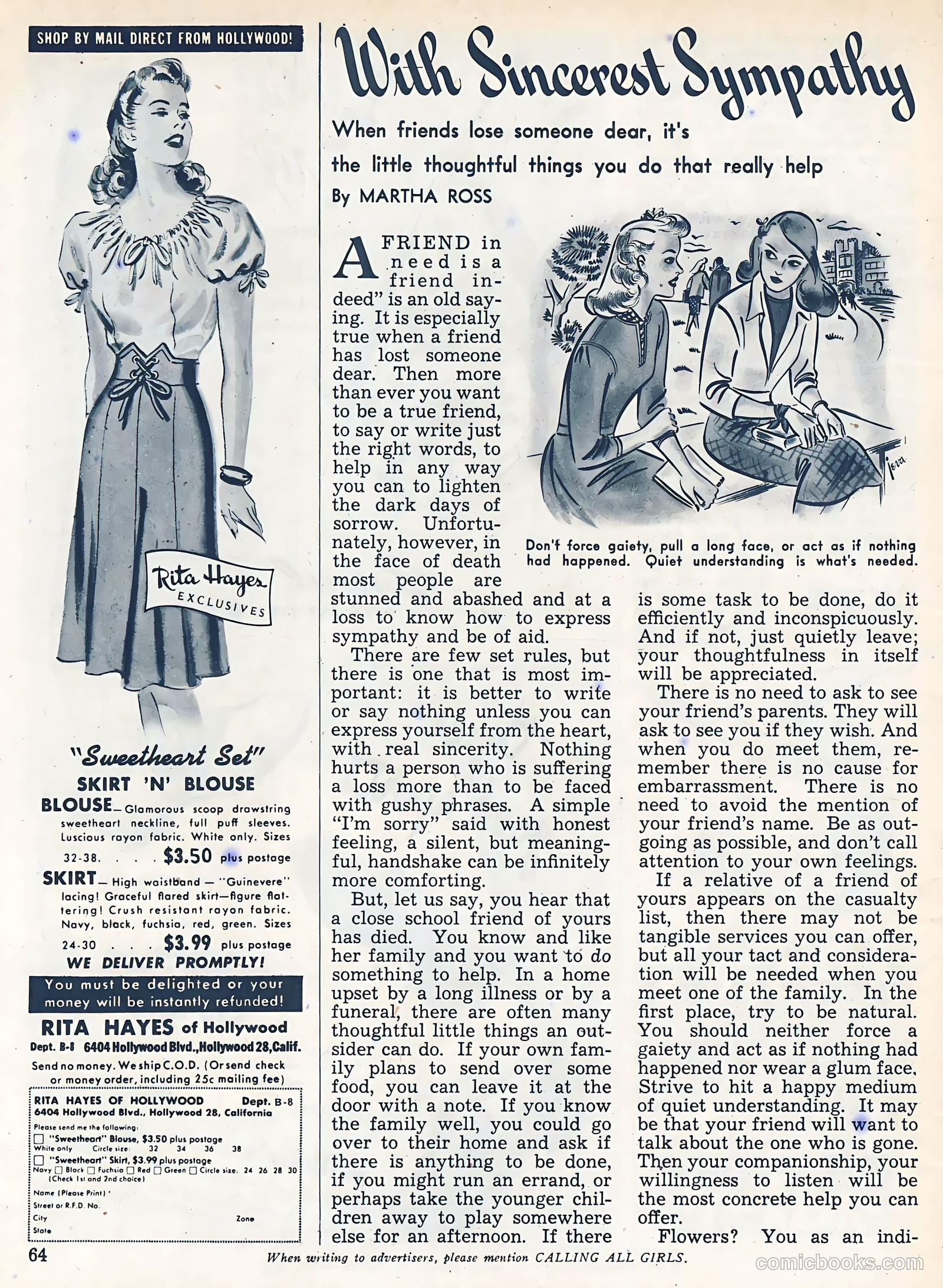 Calling All Girls #37 (1945) — page 64 of 74