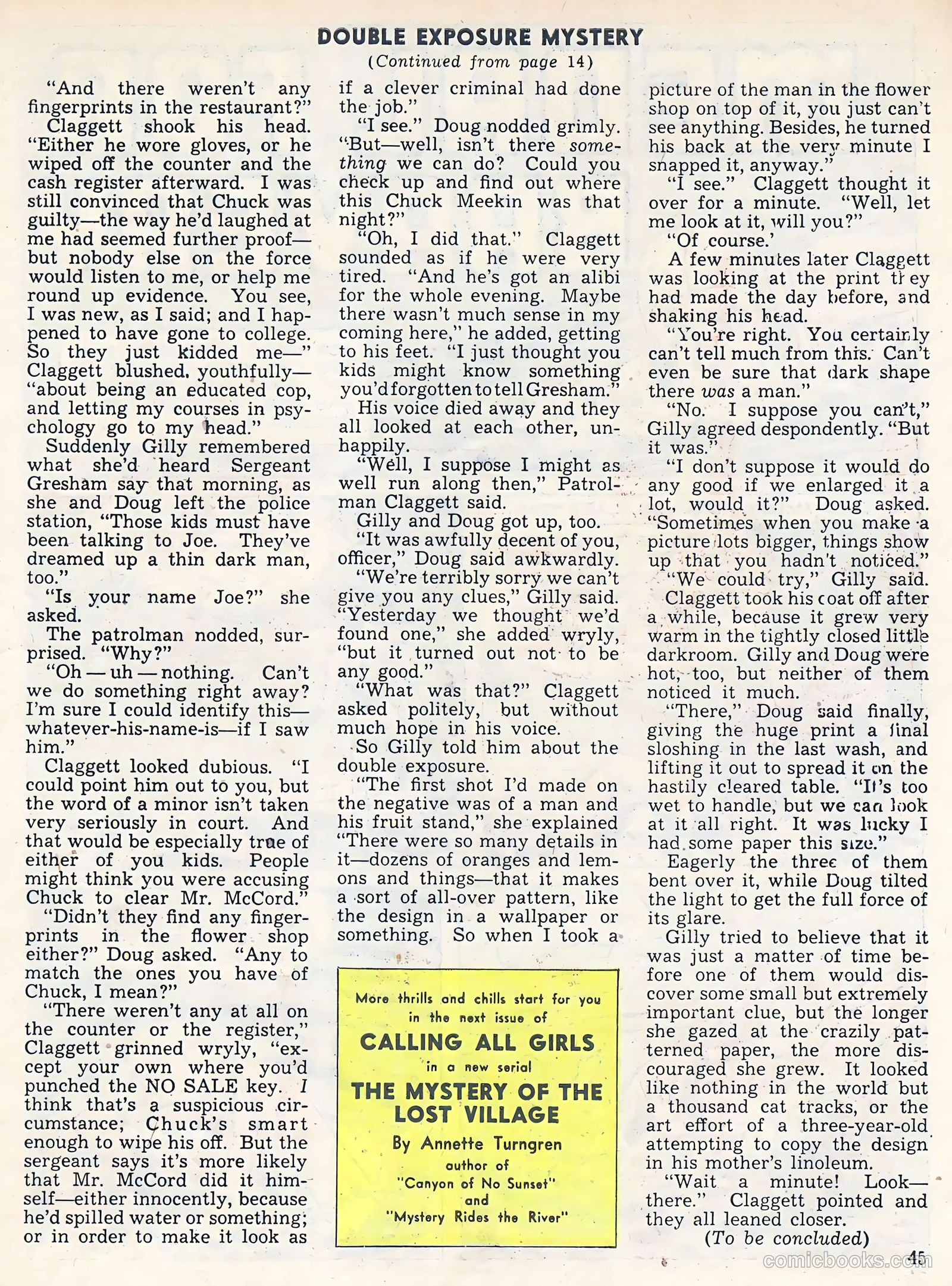 Calling All Girls #37 (1958) — page 45 of 74