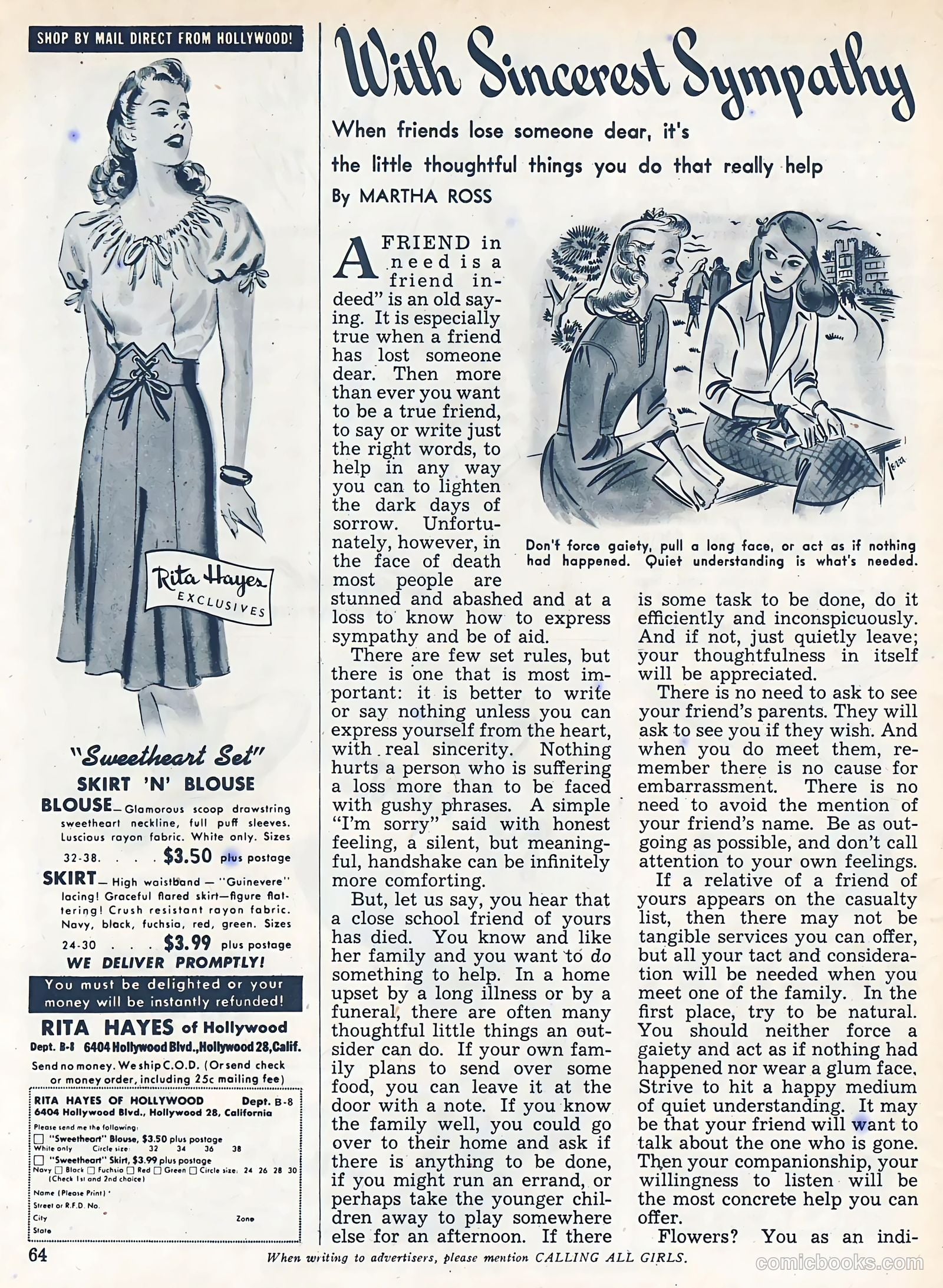 Calling All Girls #37 (1958) — page 64 of 74