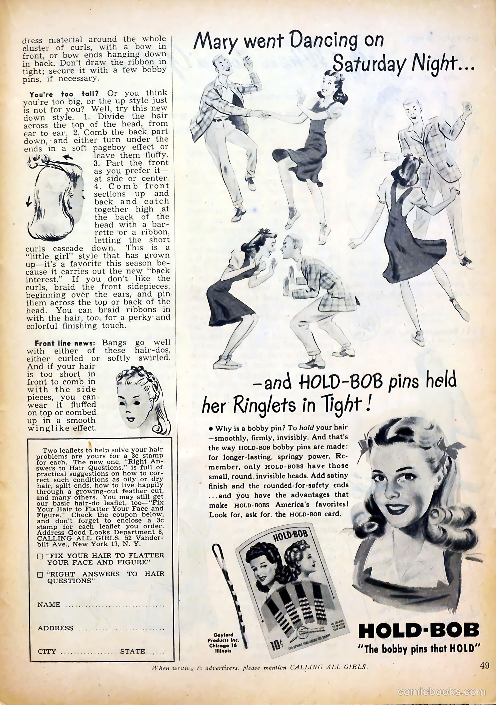 Calling All Girls #38 (1958) — page 49 of 68