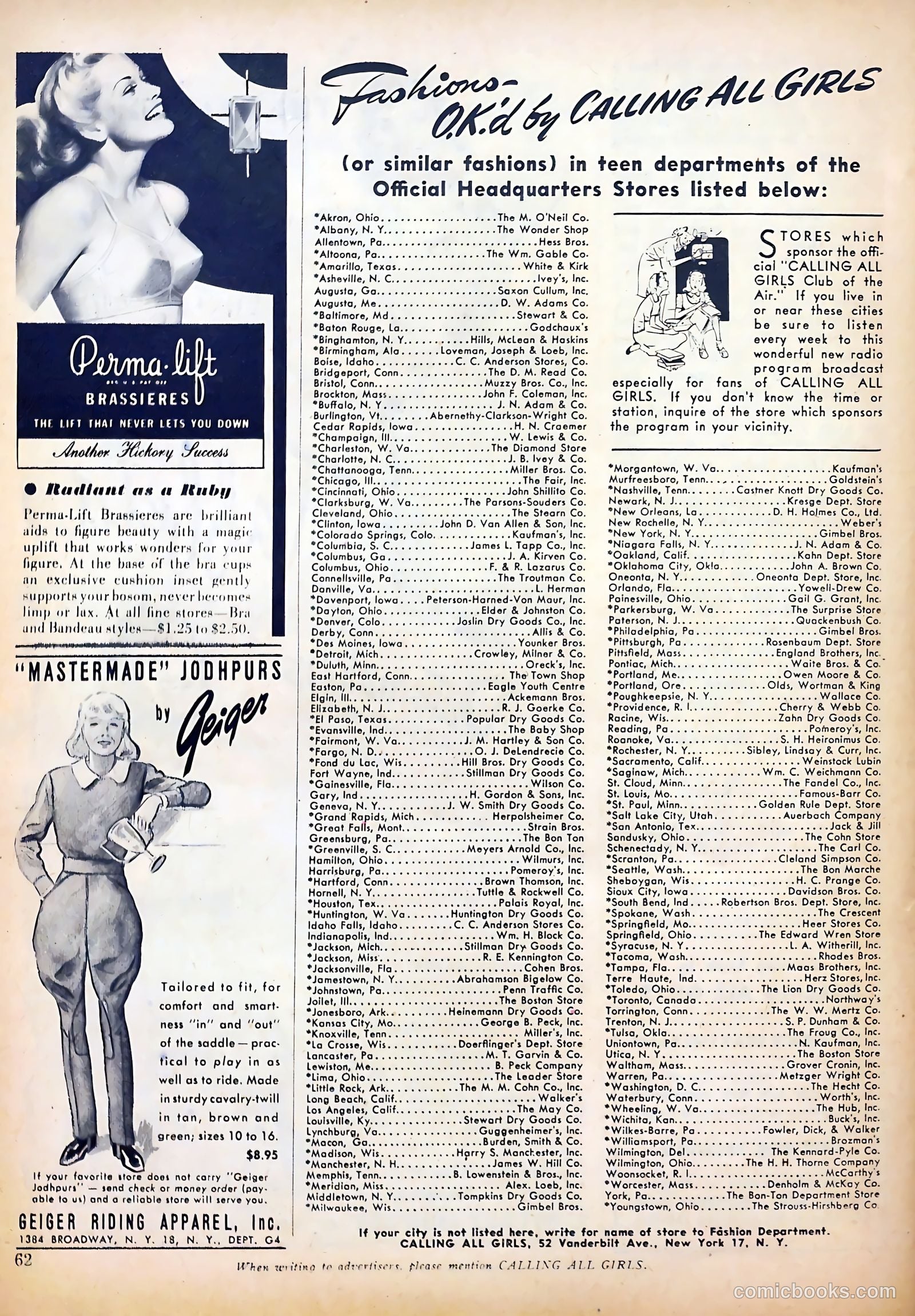 Calling All Girls #38 (1958) — page 62 of 68