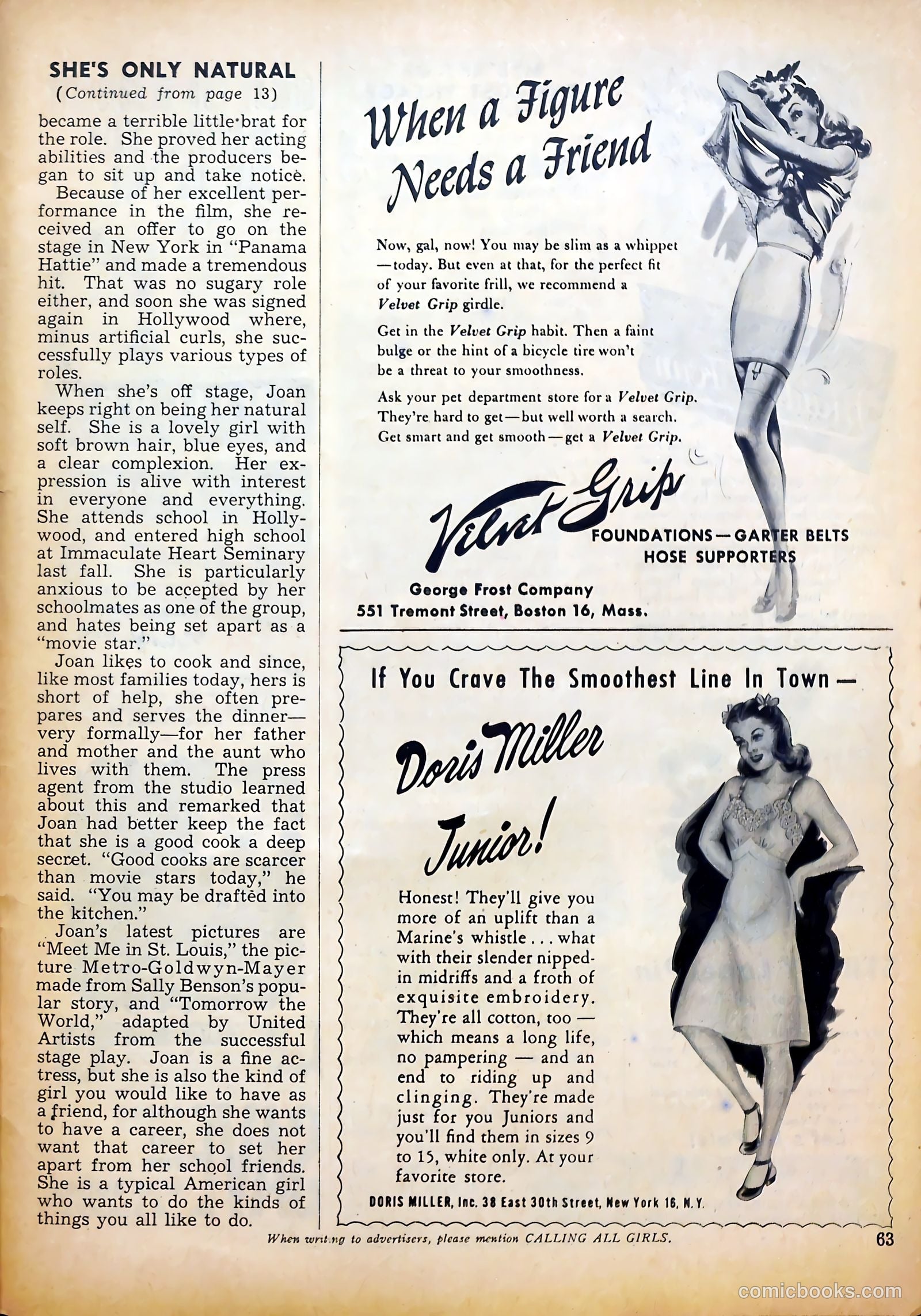 Calling All Girls #38 (1958) — page 63 of 68