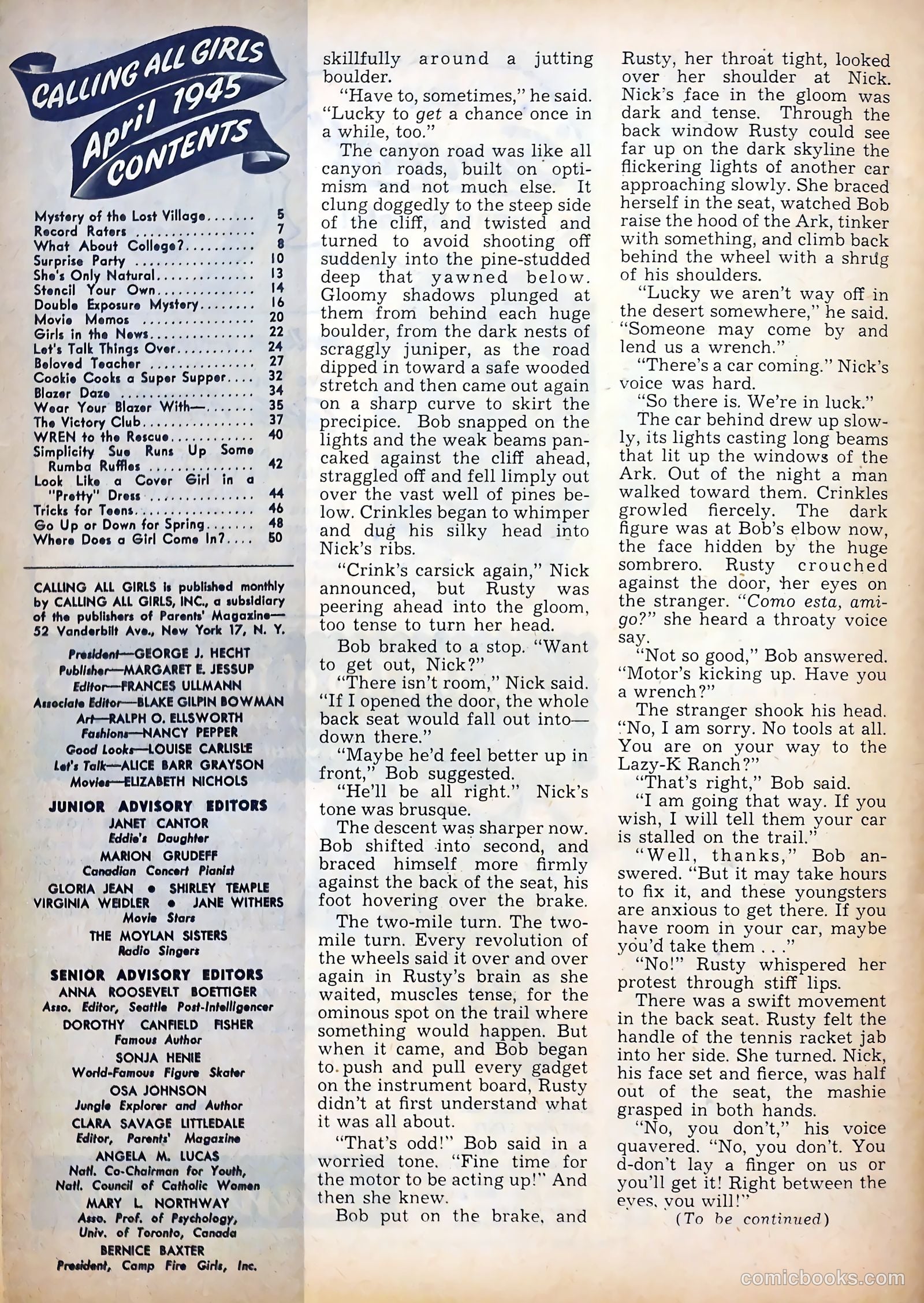 Calling All Girls #38 (1958) — page 66 of 68