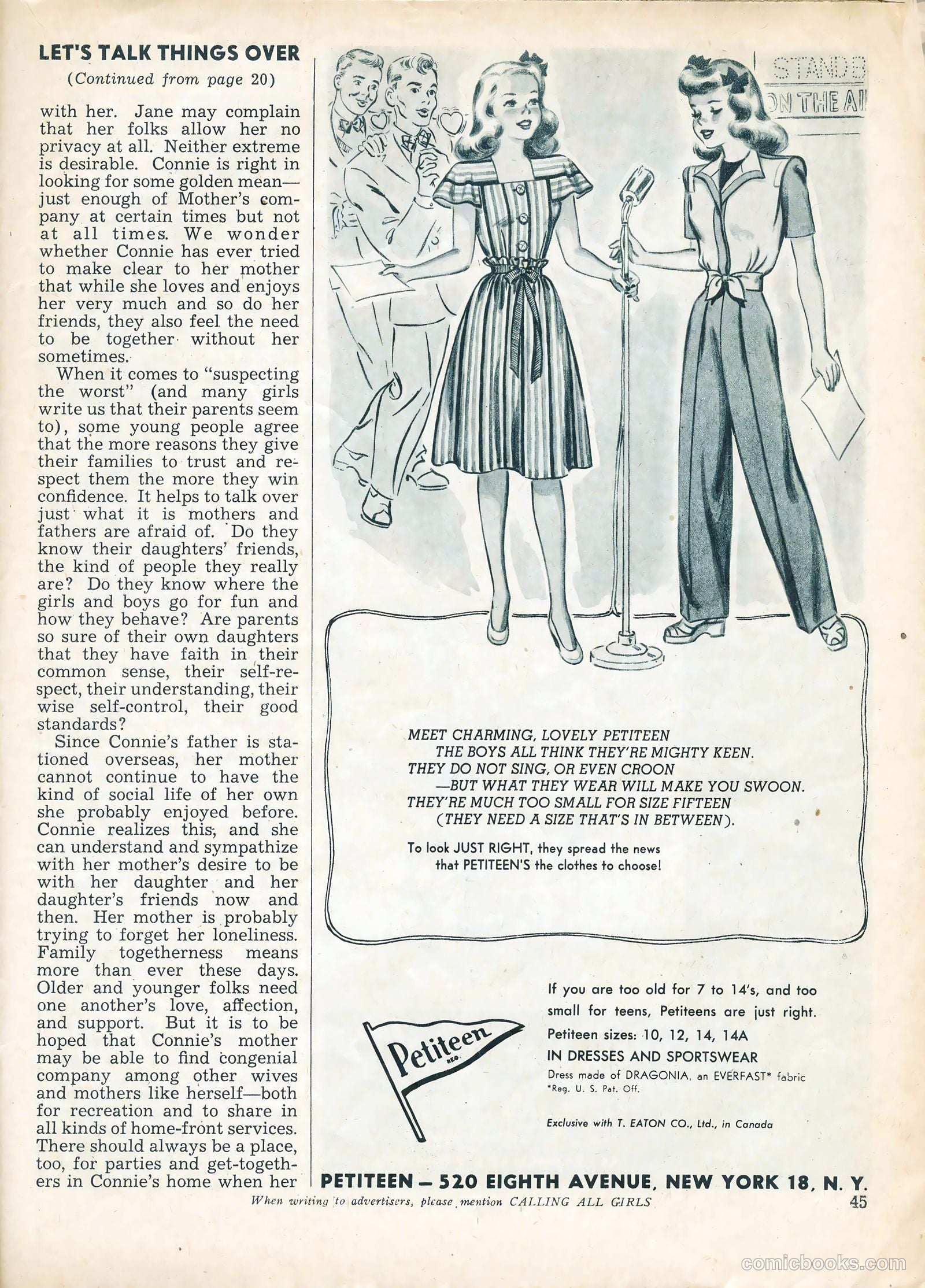 Calling All Girls #39 (1958) — page 45 of 66