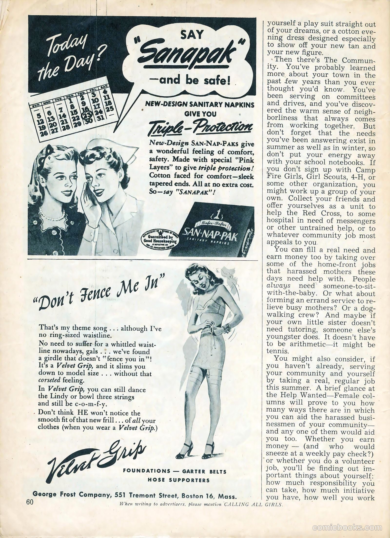 Calling All Girls #39 (1958) — page 60 of 66