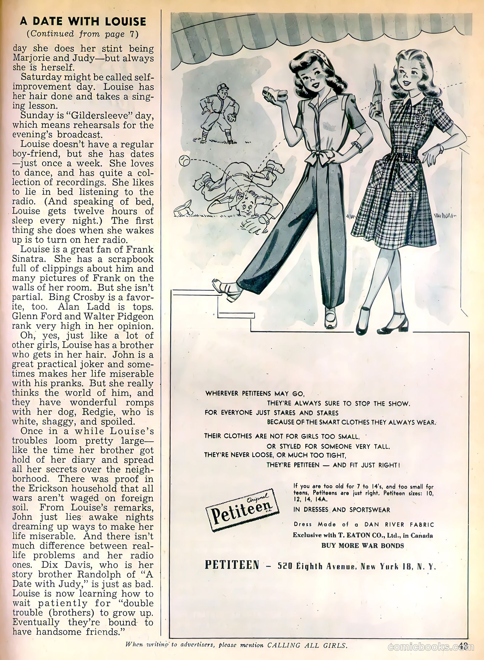 Calling All Girls #40 (1958) — page 43 of 60