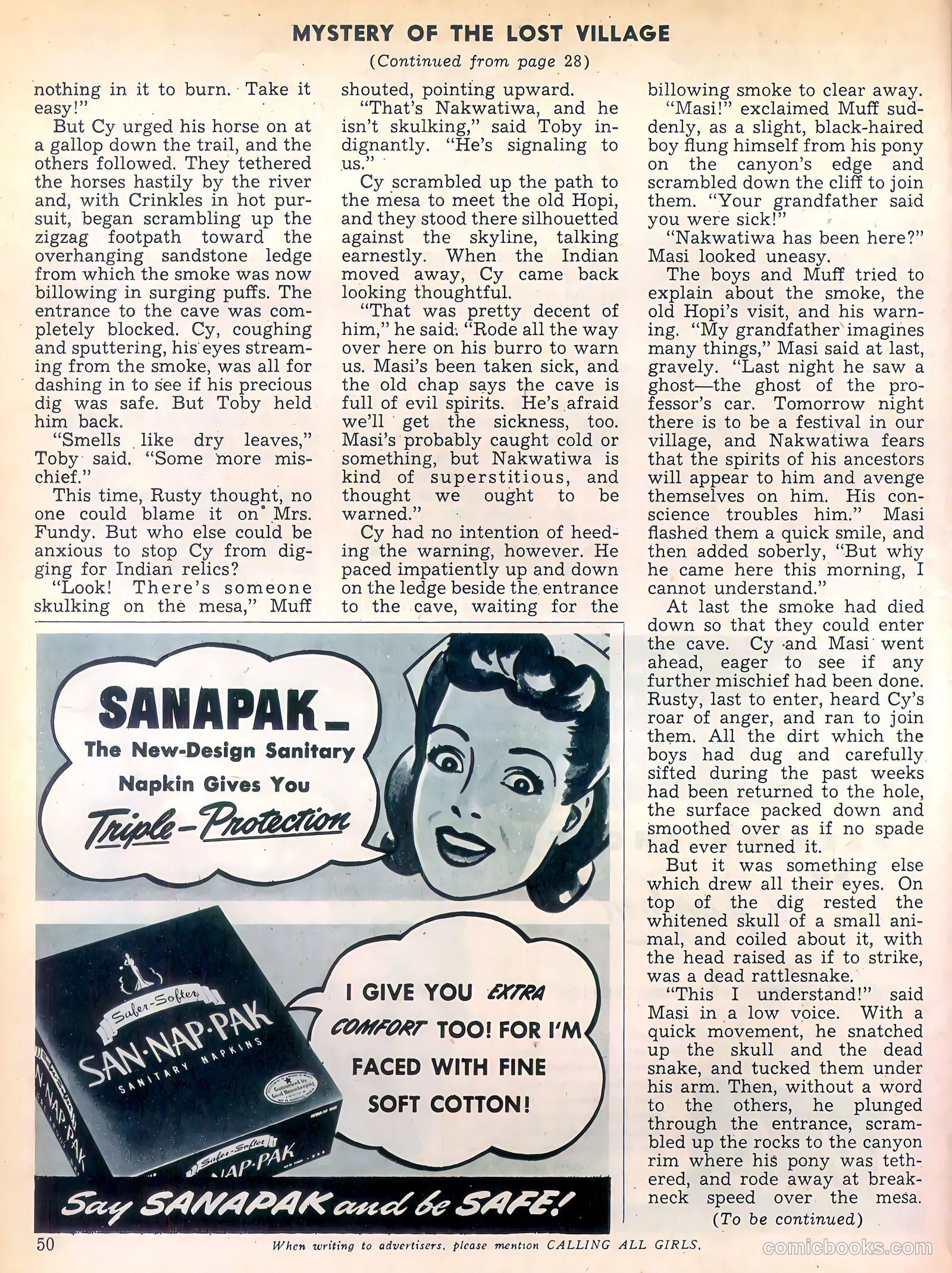 Calling All Girls #40 (1958) — page 50 of 60