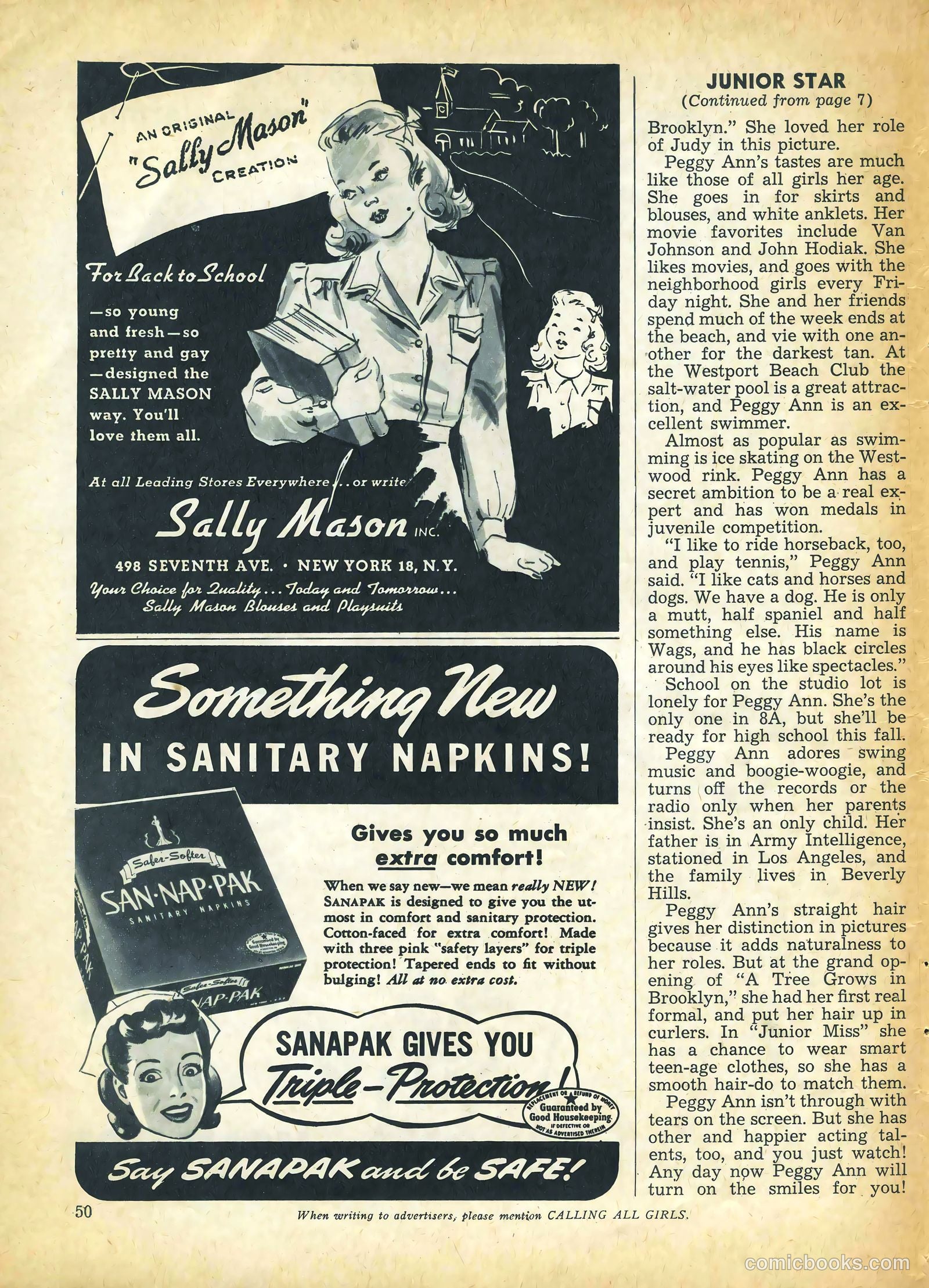Calling All Girls #41 (1958) — page 50 of 60