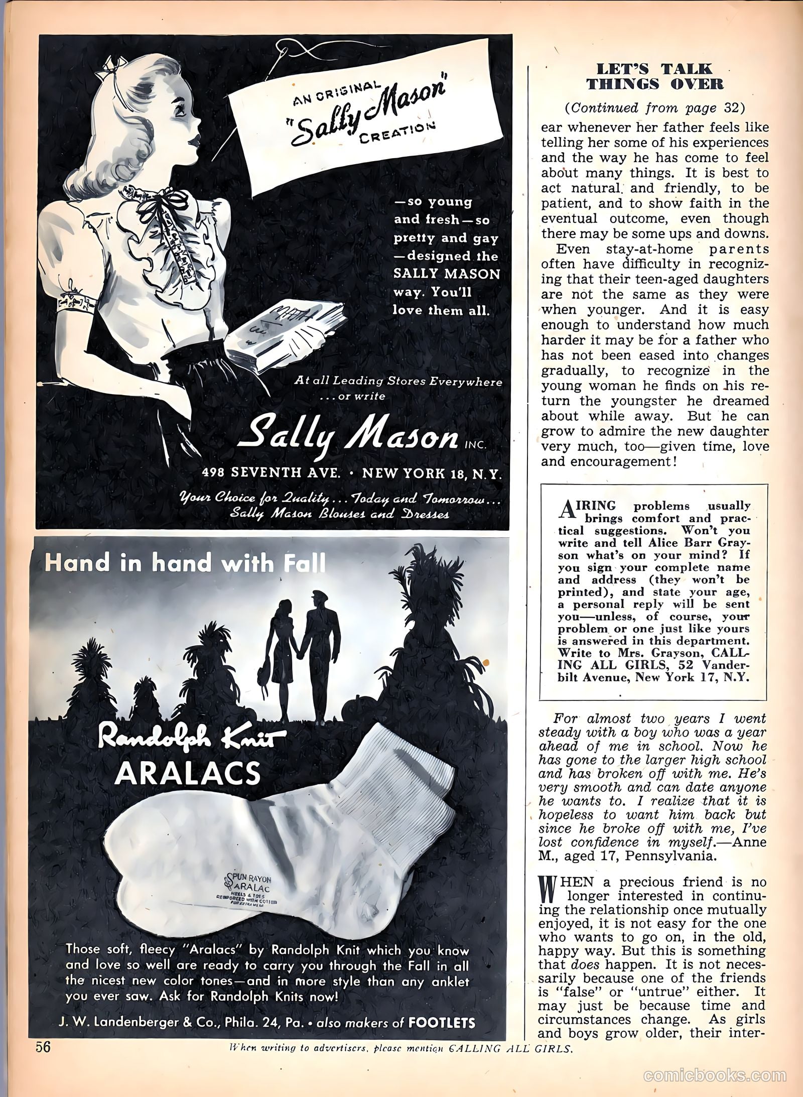Calling All Girls #43 (1958) — page 56 of 84