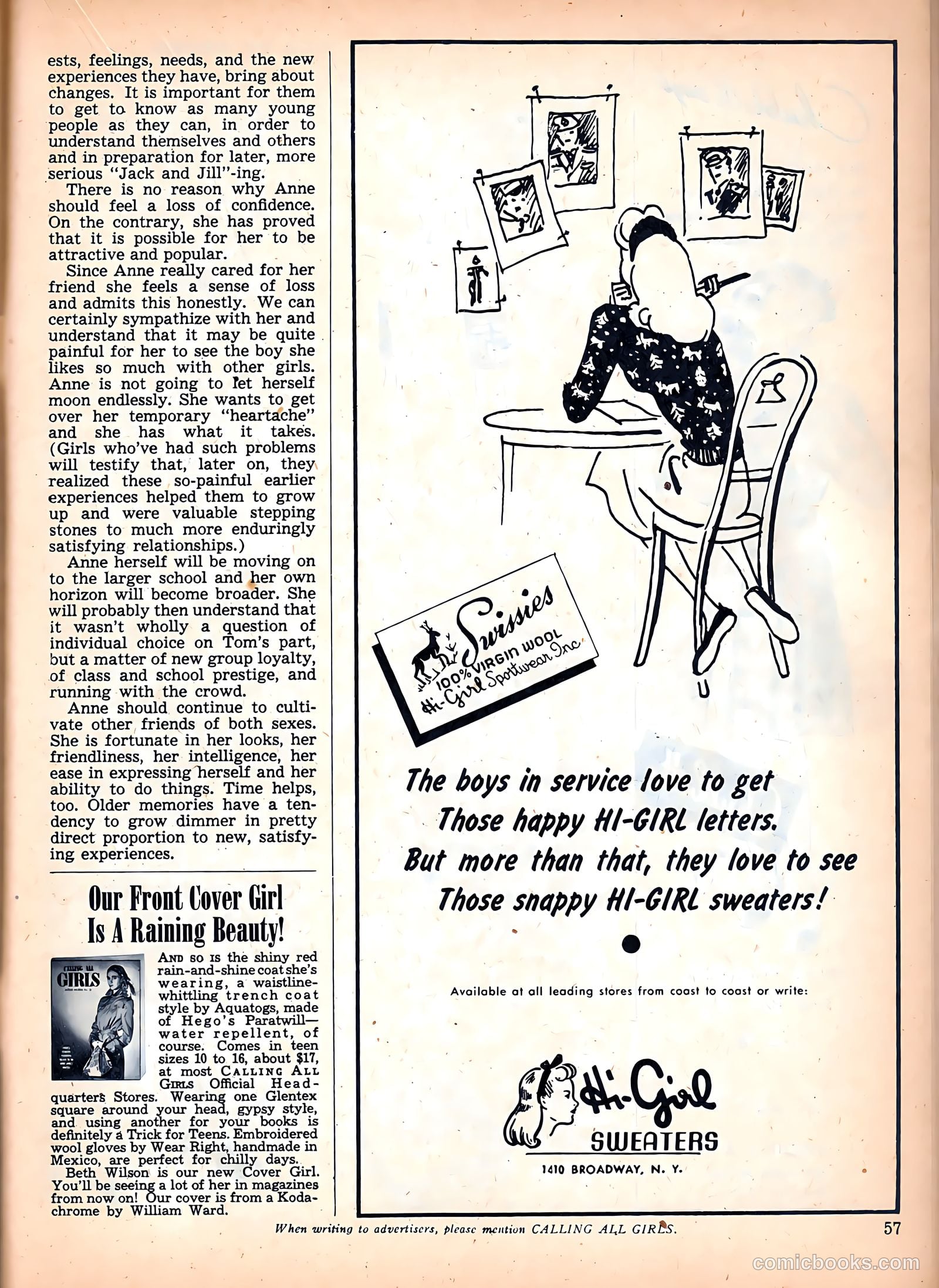 Calling All Girls #43 (1958) — page 57 of 84
