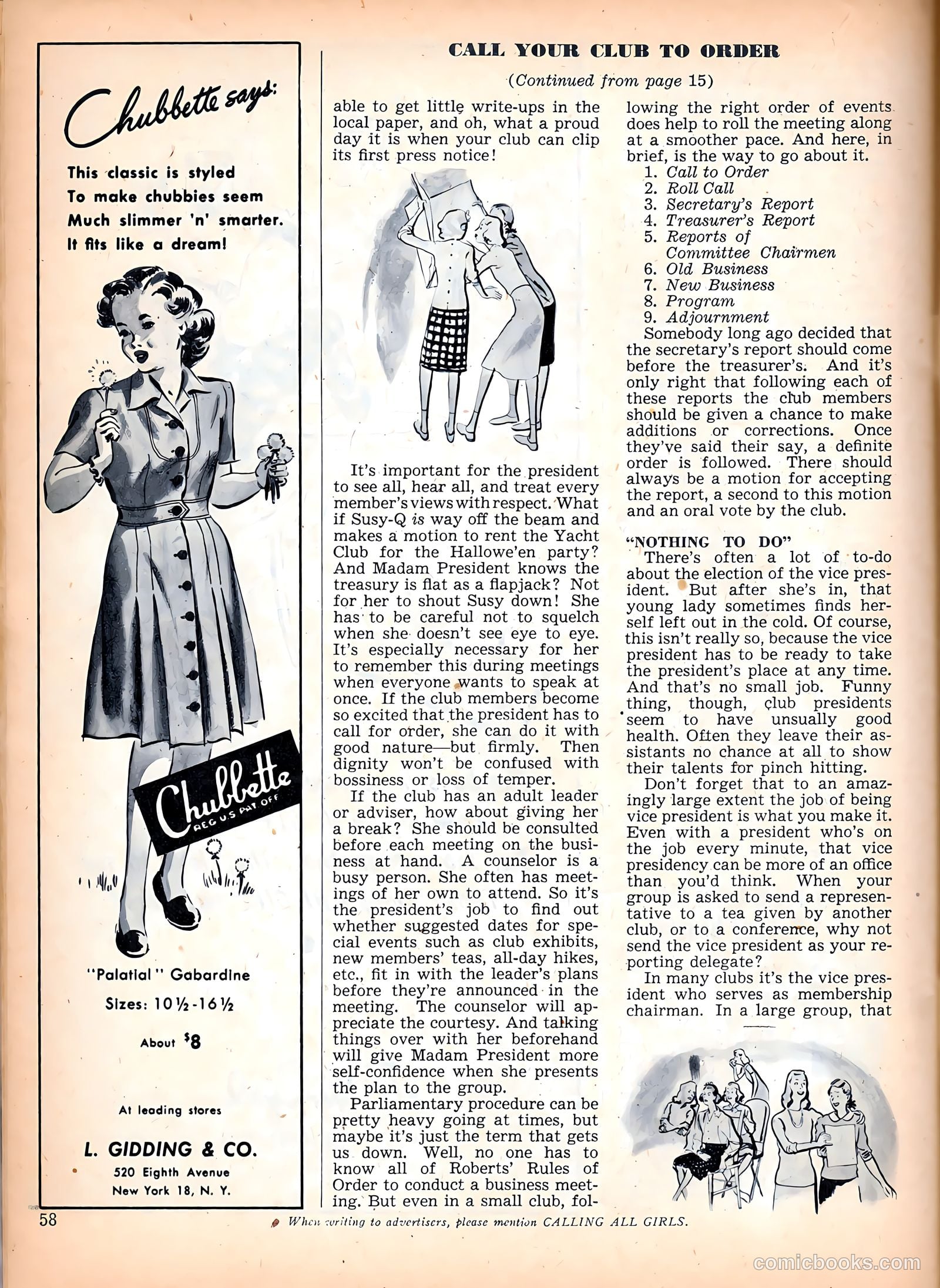 Calling All Girls #43 (1958) — page 58 of 84