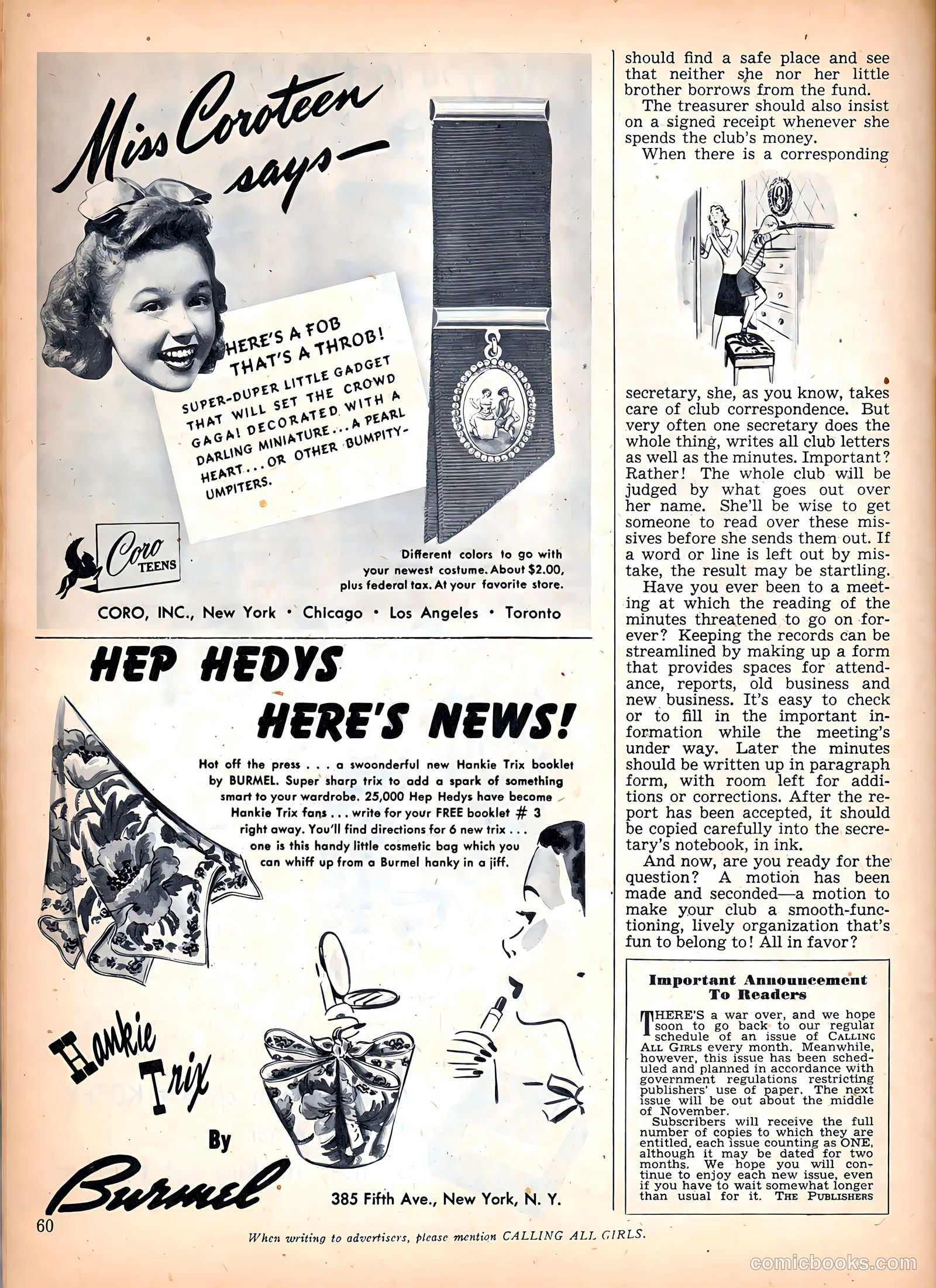 Calling All Girls #43 (1958) — page 60 of 84