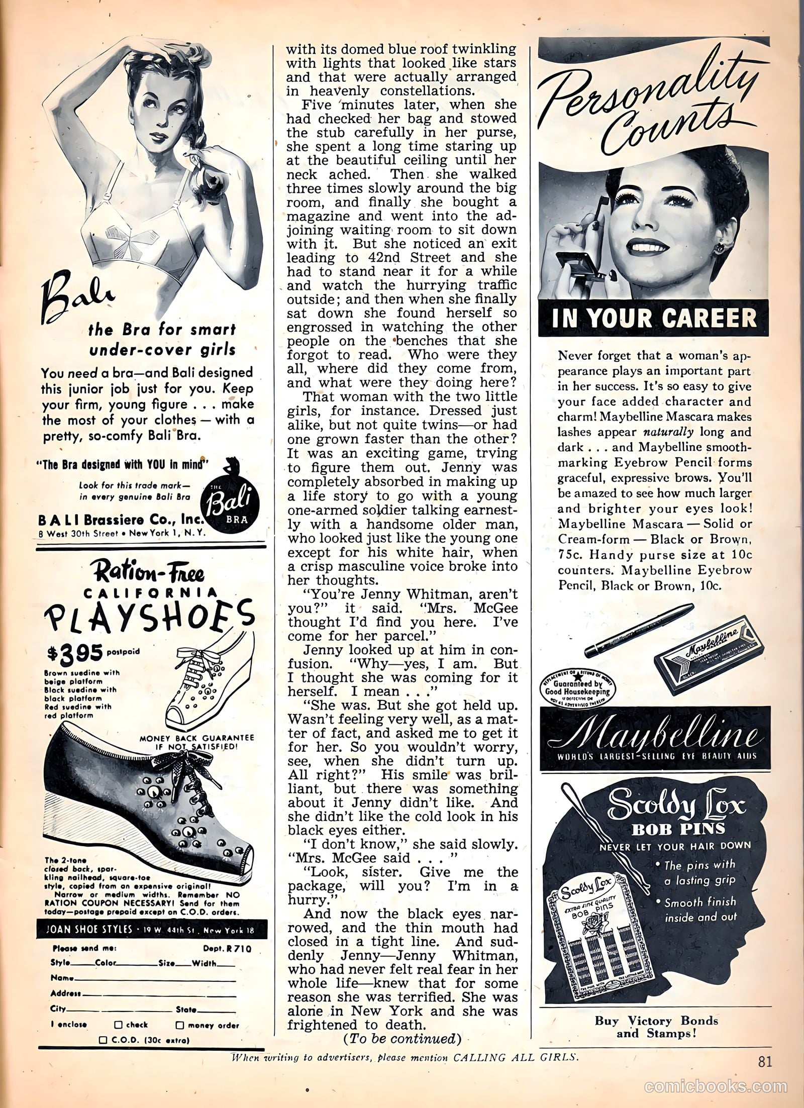 Calling All Girls #43 (1958) — page 81 of 84