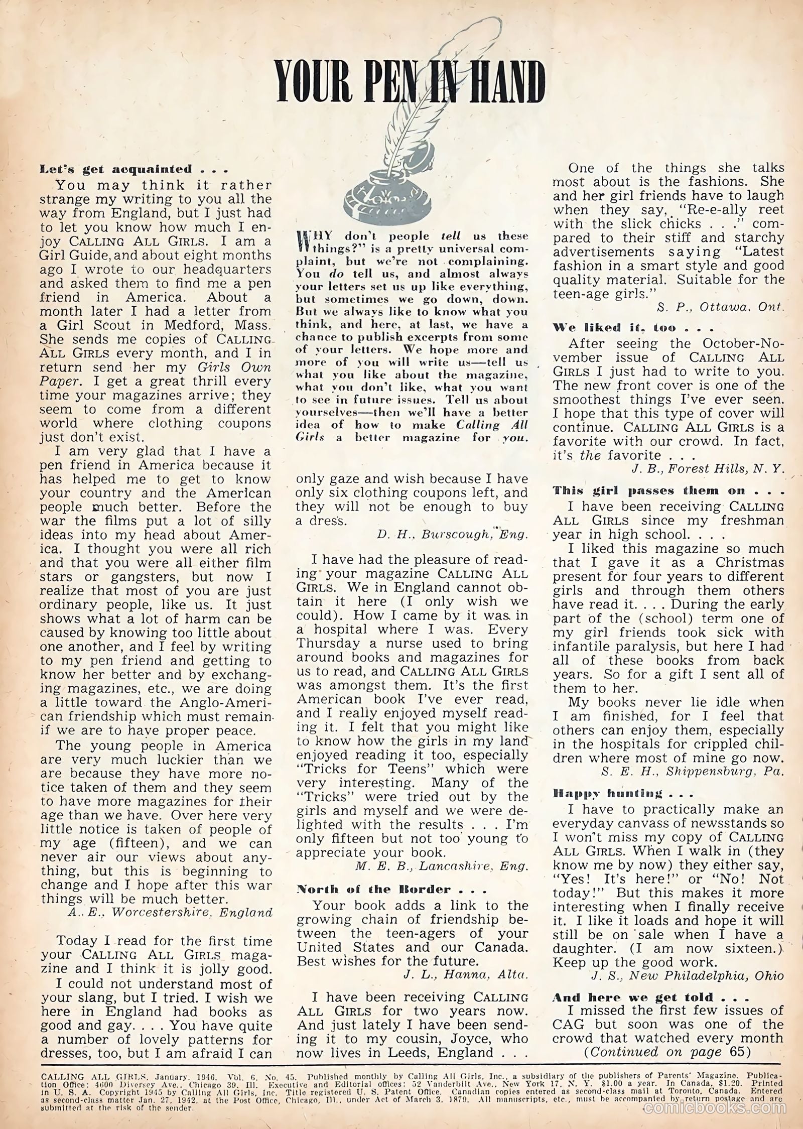 Calling All Girls #45 (1958) — page 4 of 68