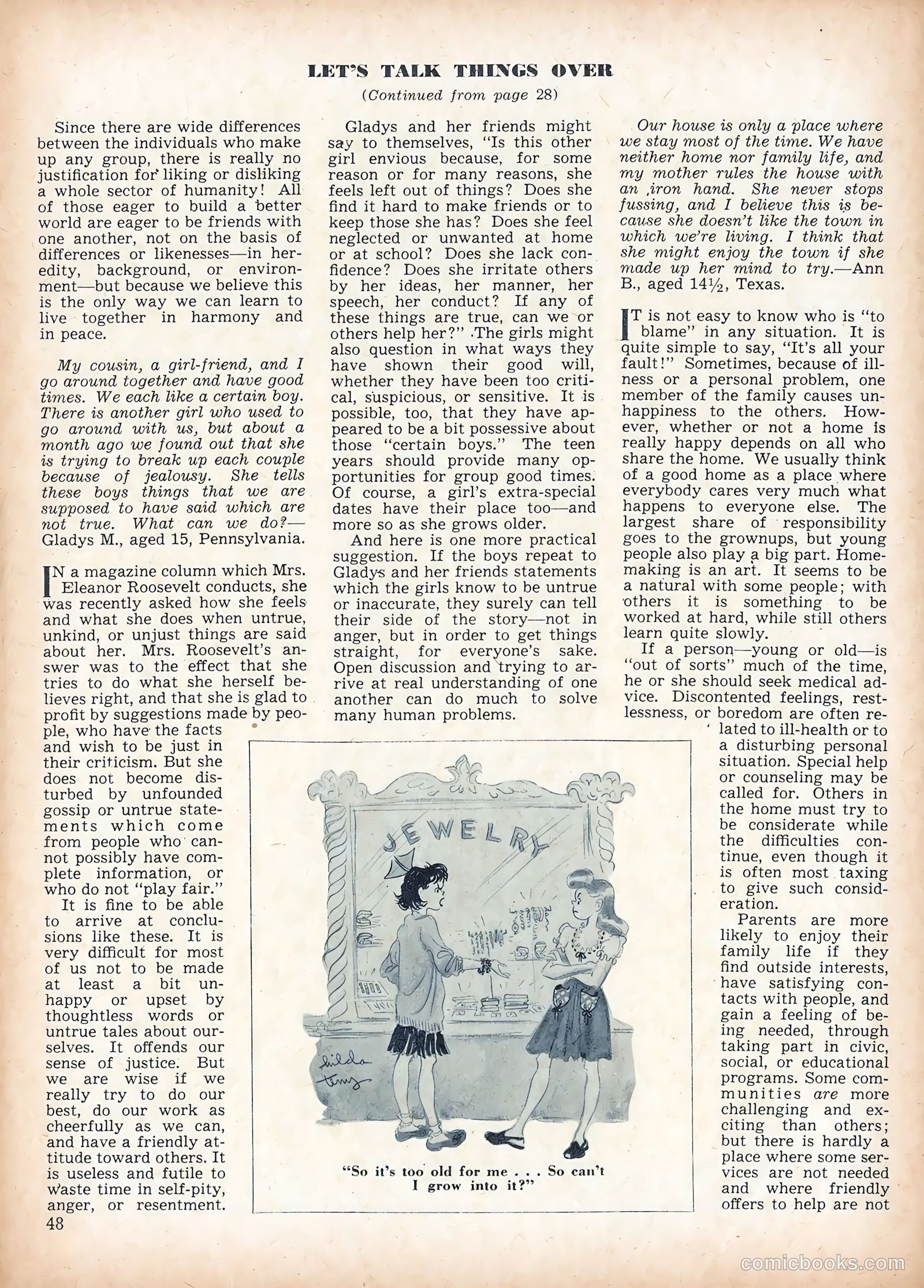 Calling All Girls #45 (1958) — page 48 of 68