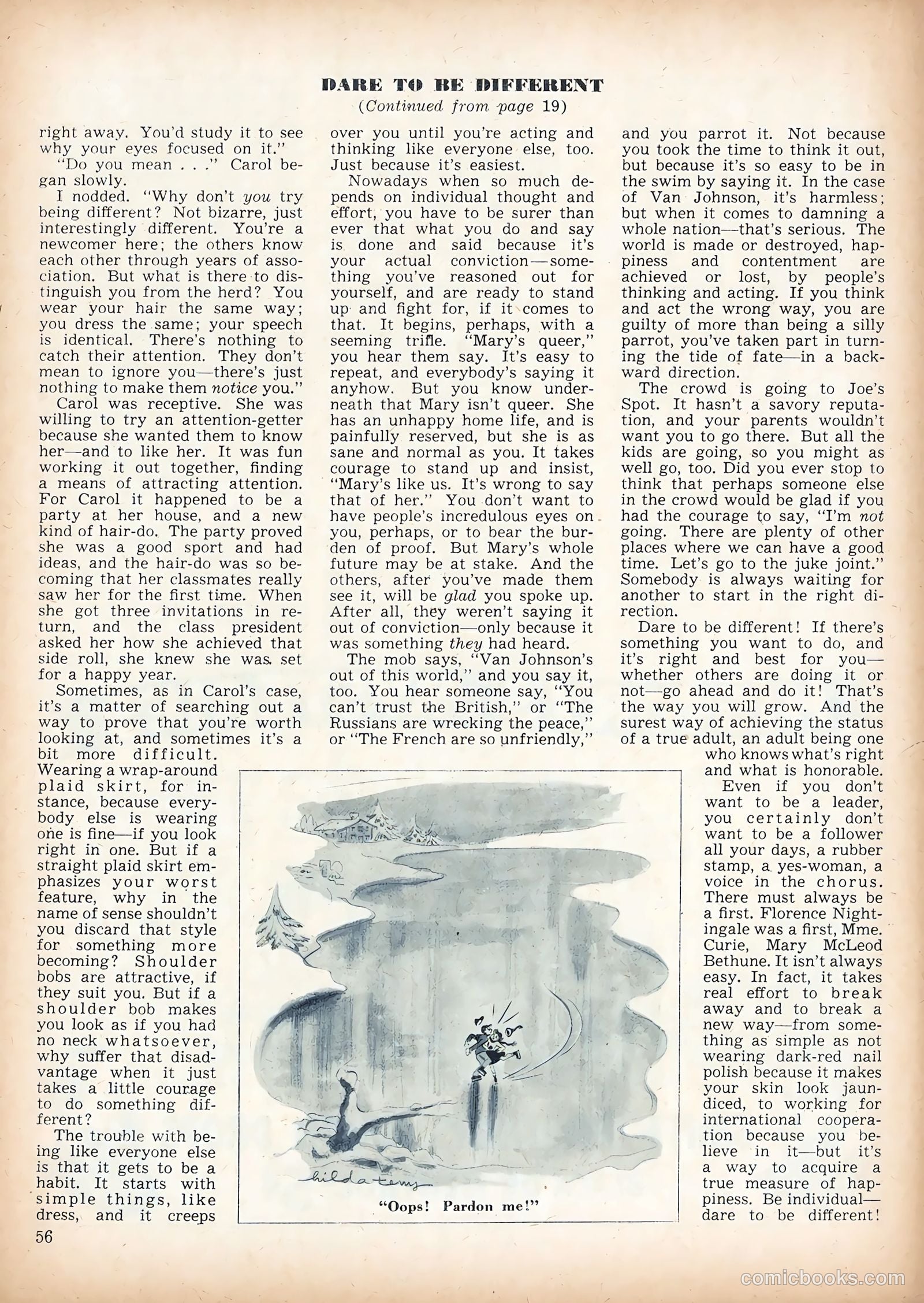 Calling All Girls #45 (1958) — page 56 of 68