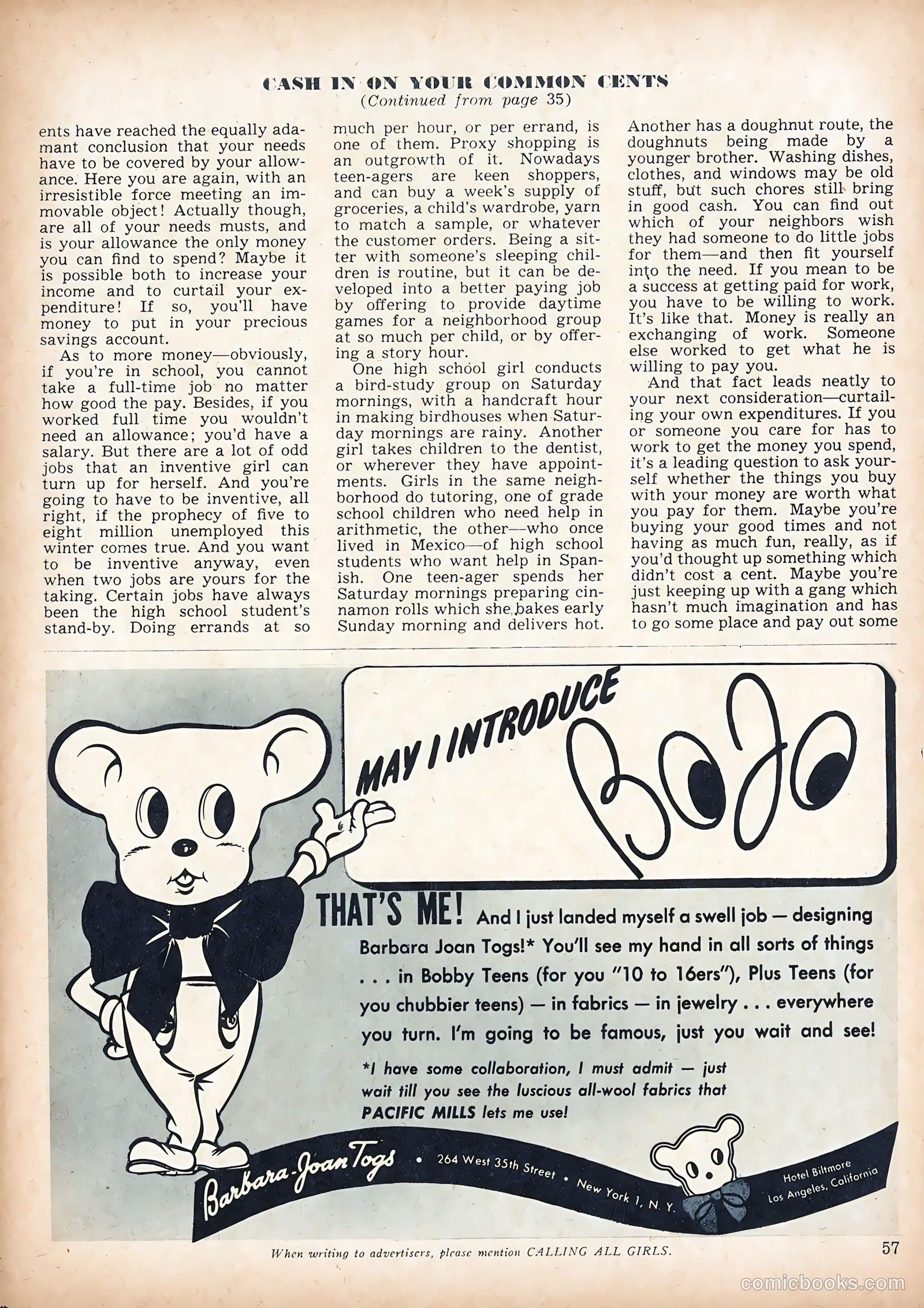 Calling All Girls #45 (1958) — page 57 of 68