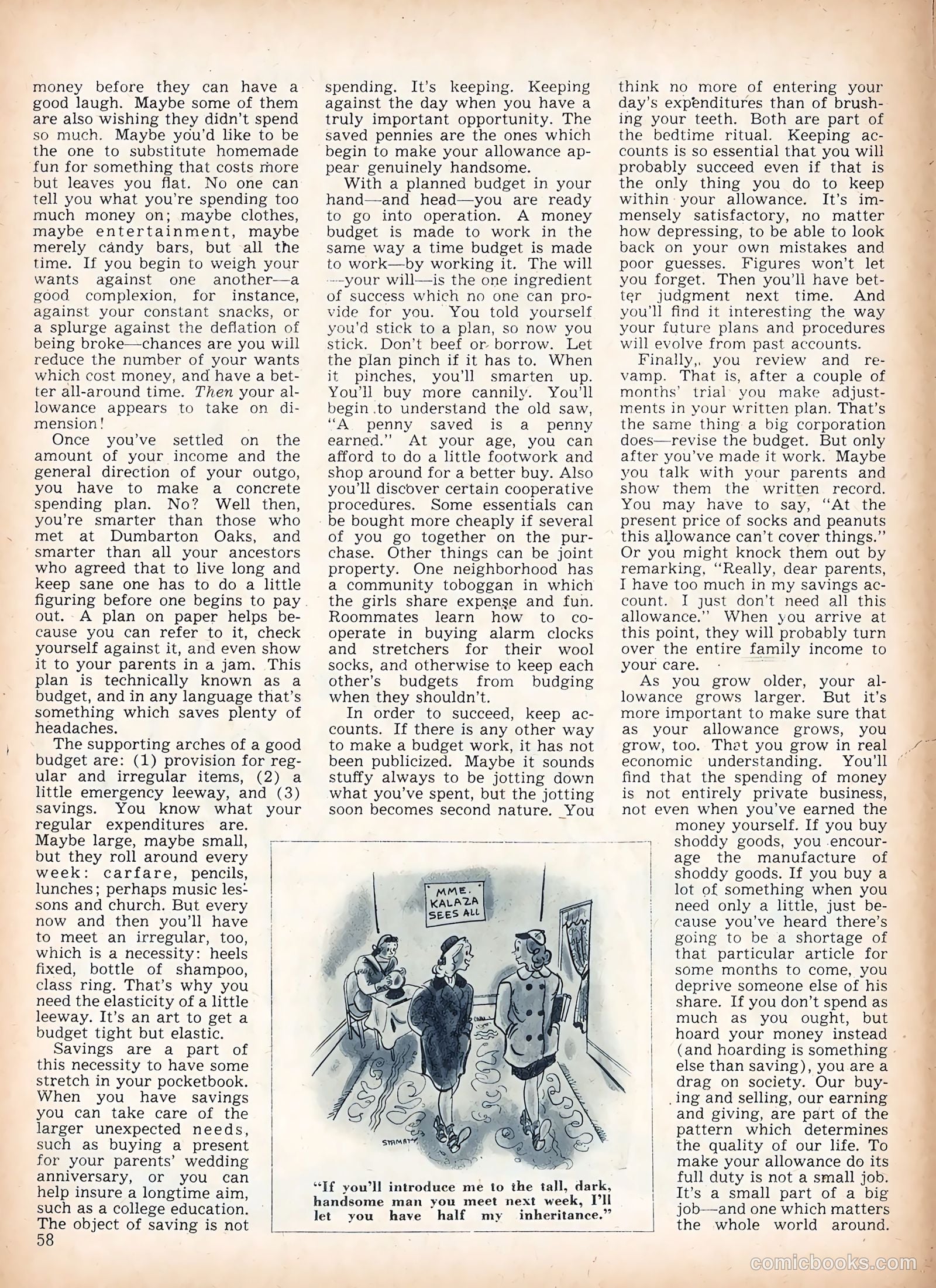 Calling All Girls #45 (1958) — page 58 of 68