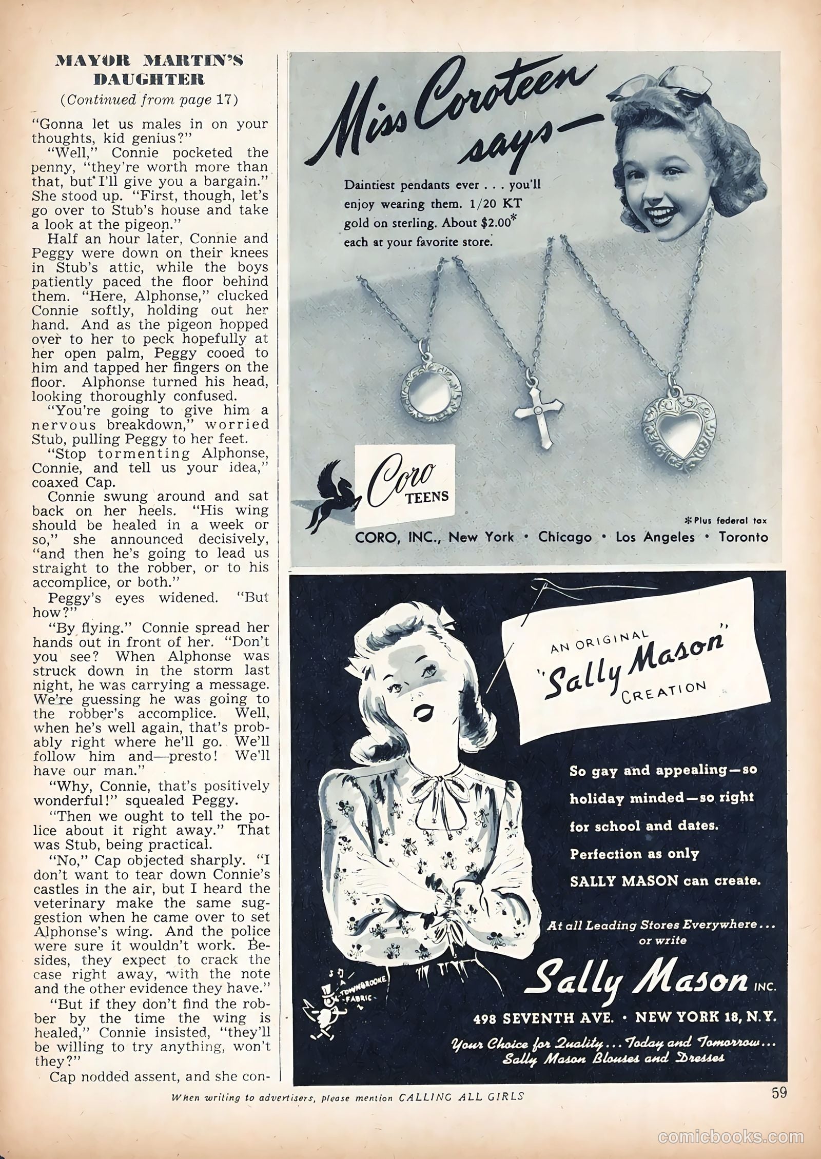 Calling All Girls #45 (1958) — page 59 of 68