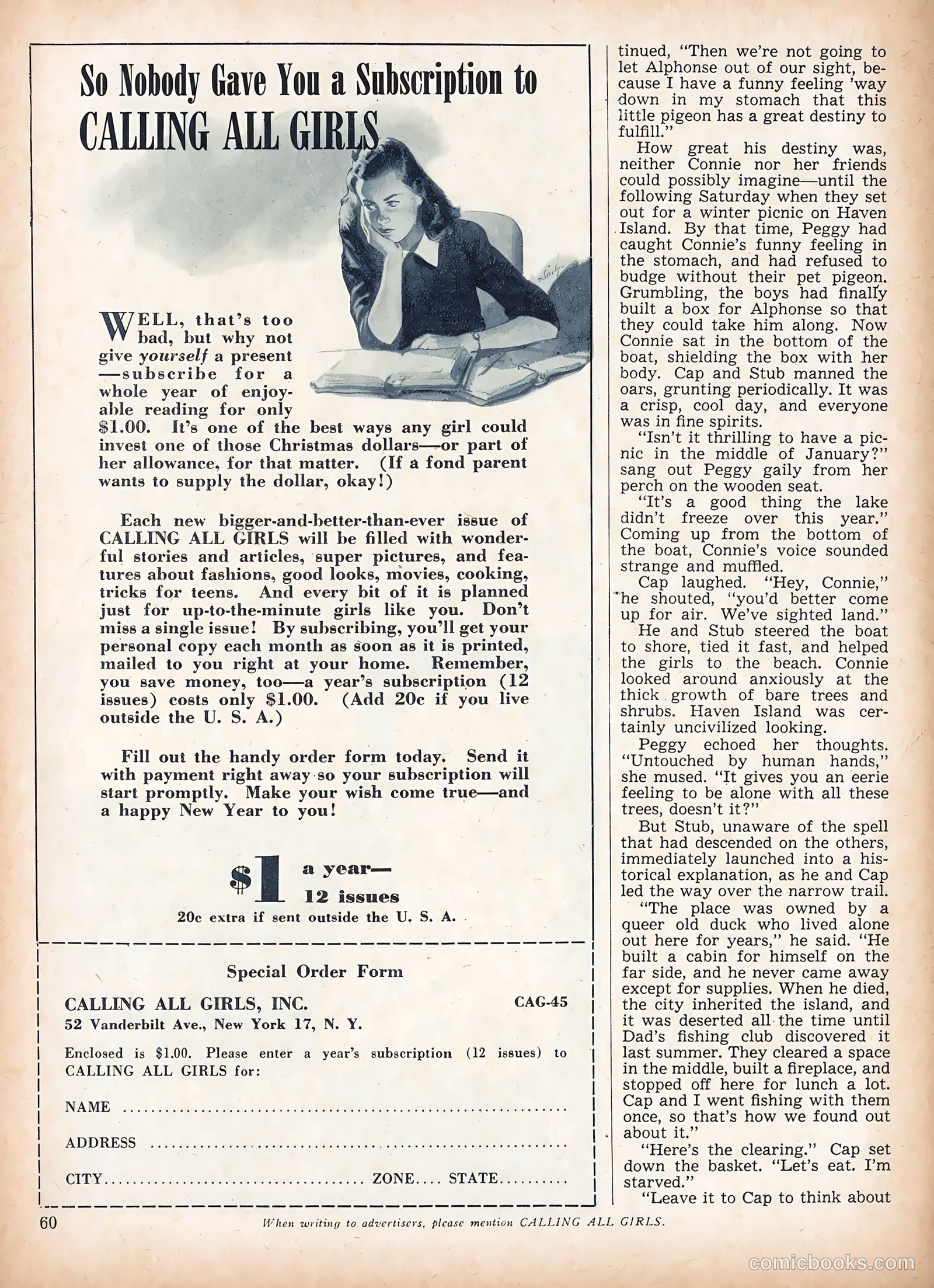 Calling All Girls #45 (1958) — page 60 of 68