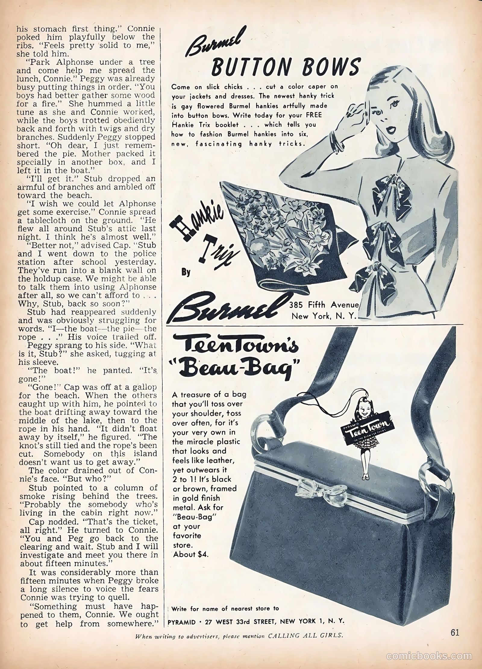 Calling All Girls #45 (1958) — page 61 of 68